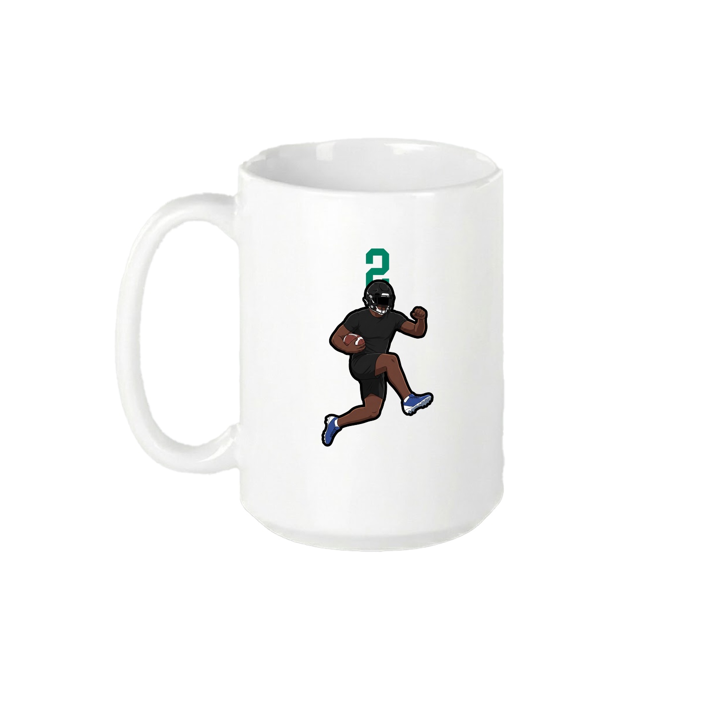 15oz Coffee Mug — Number Top in White