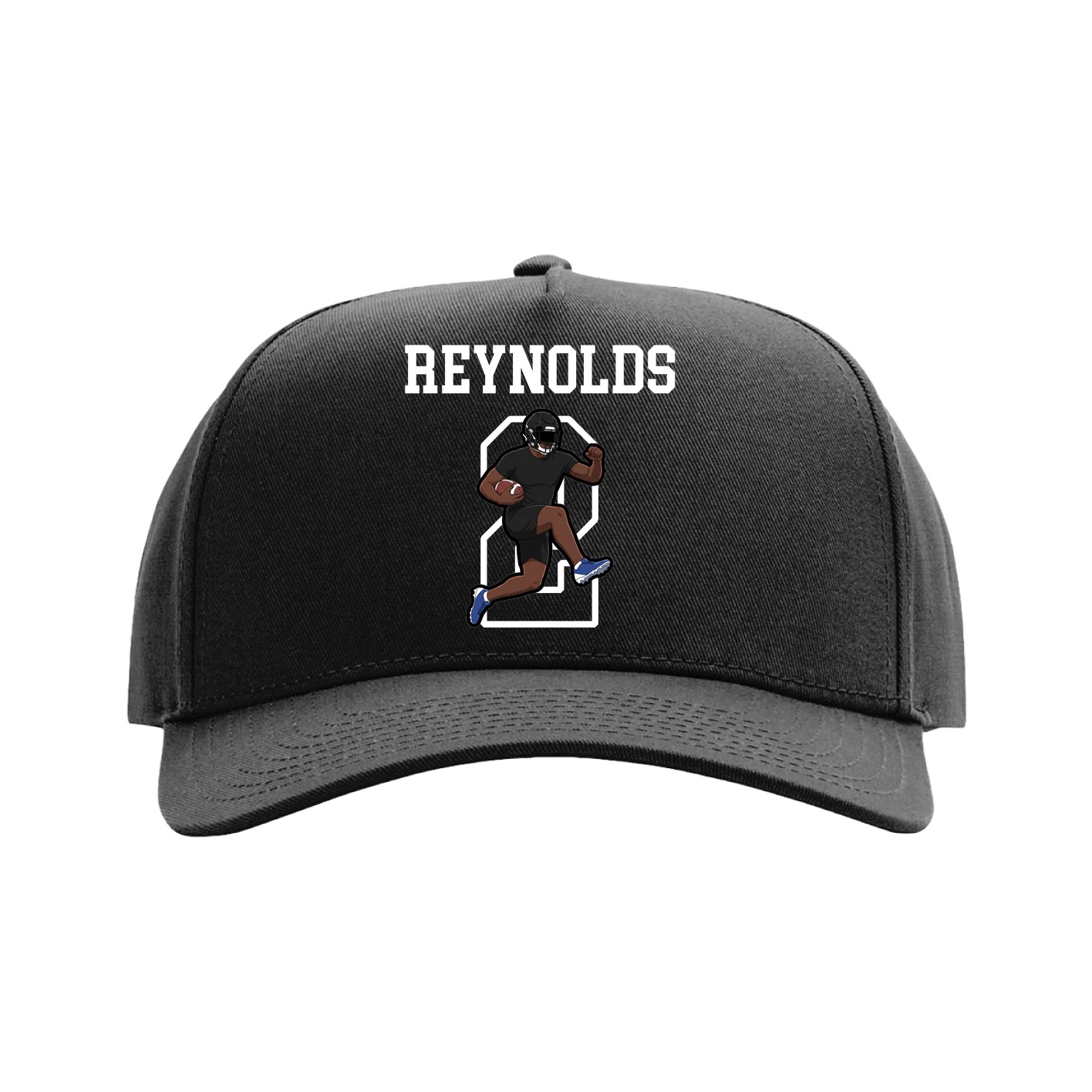 Full Fabric Five-Panel Champ Cap — Shirsey in Black