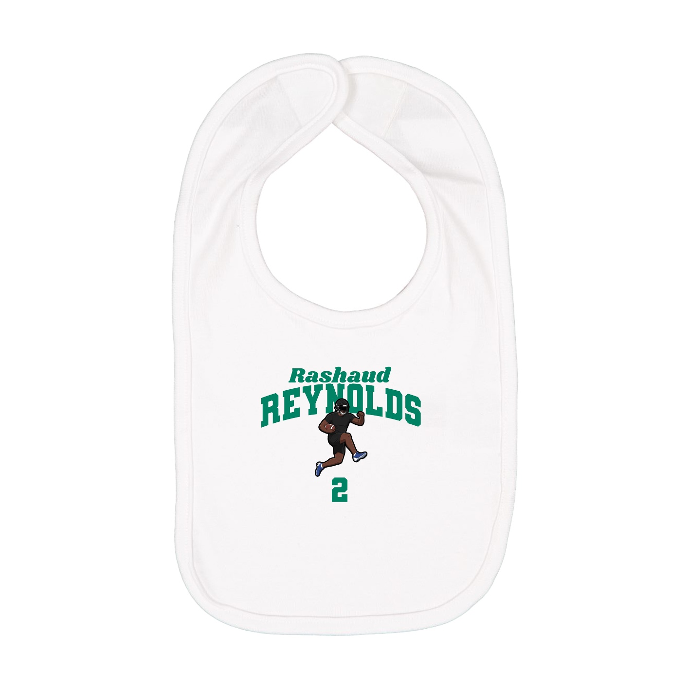 Infant Bib — Signature Arch in White