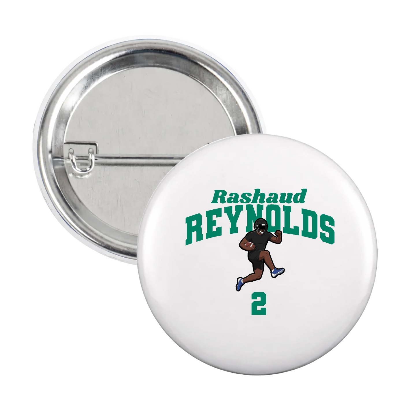 Game Day Button — Signature Arch in White