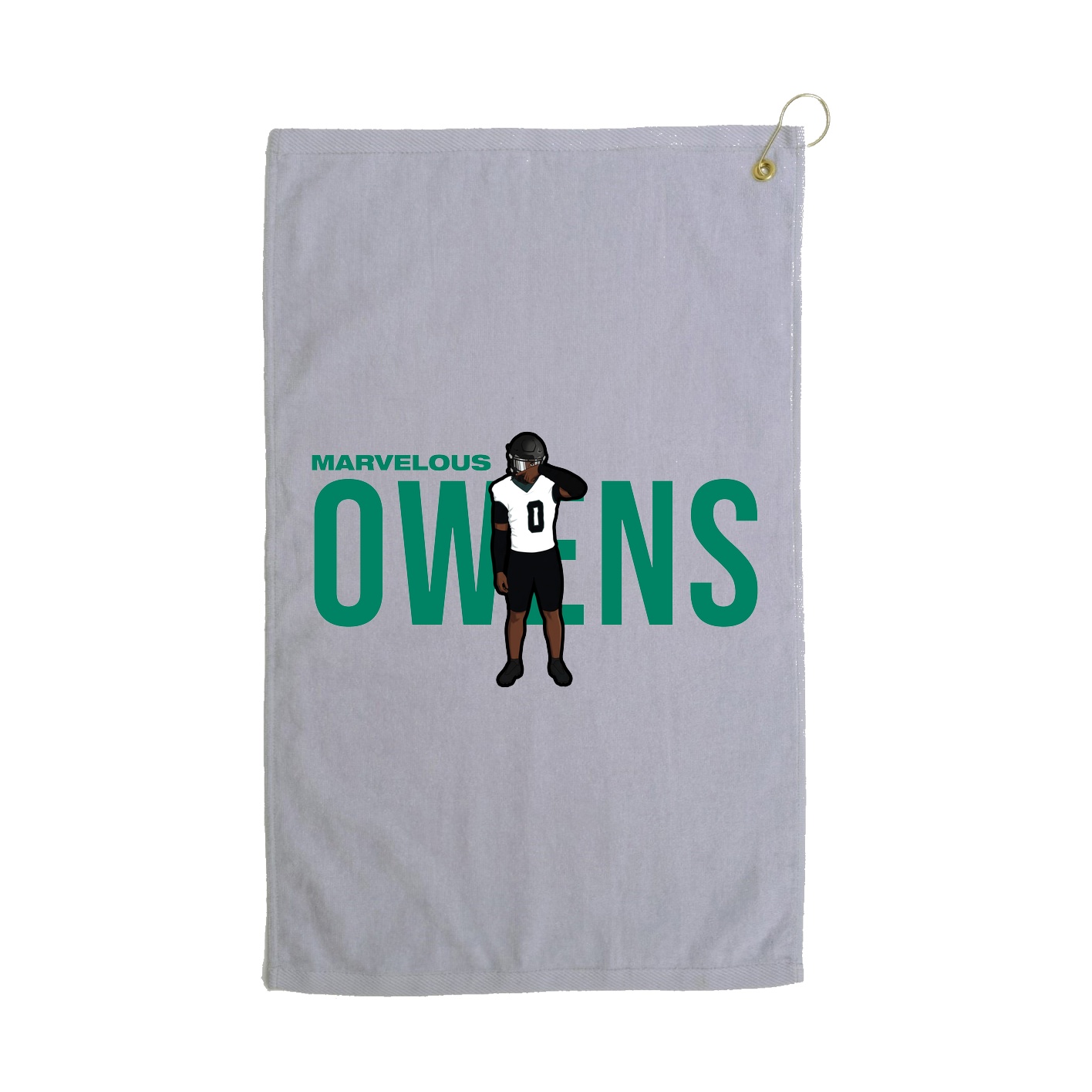 Golf Towel — Player Name in Grey