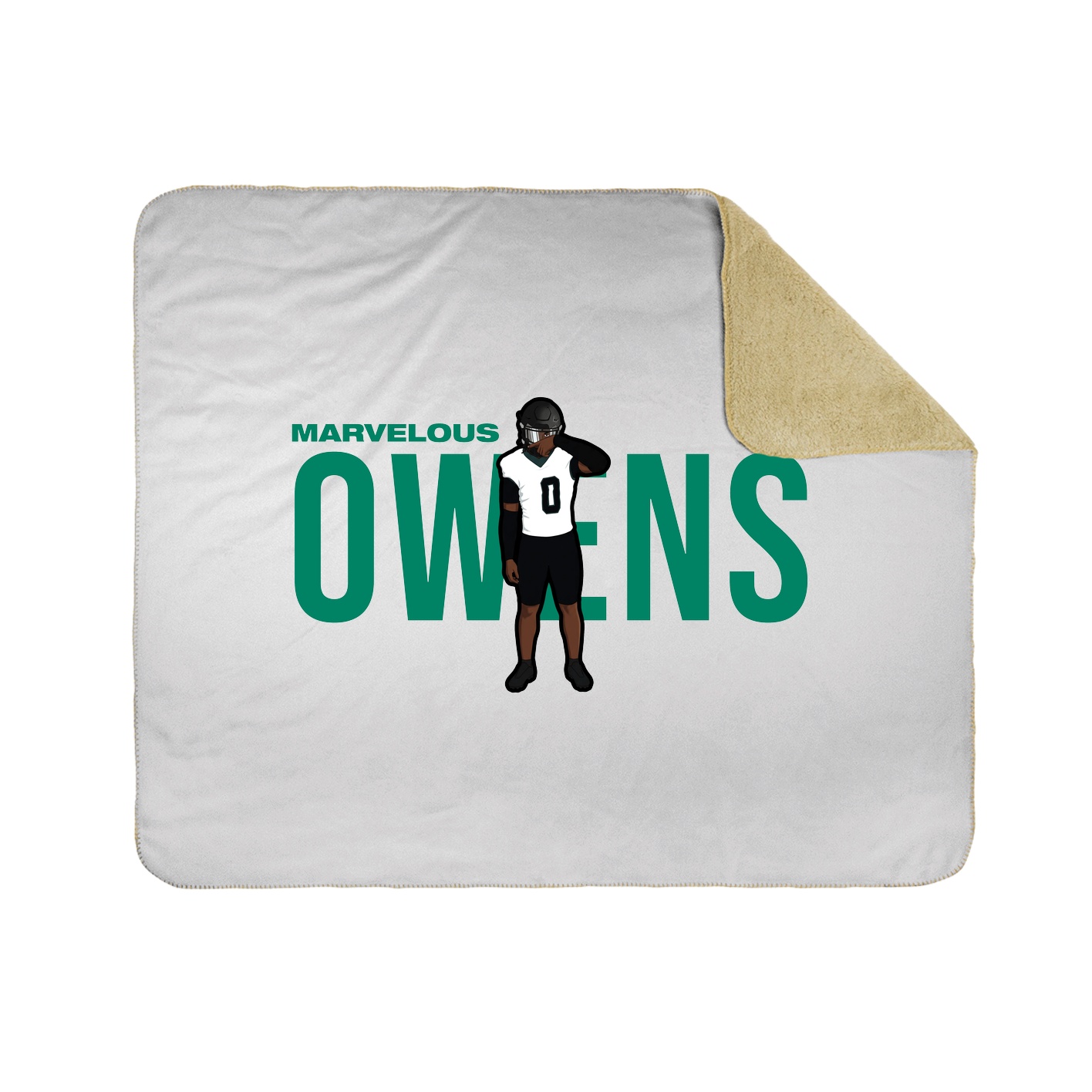 Throw Blanket — Player Name in White