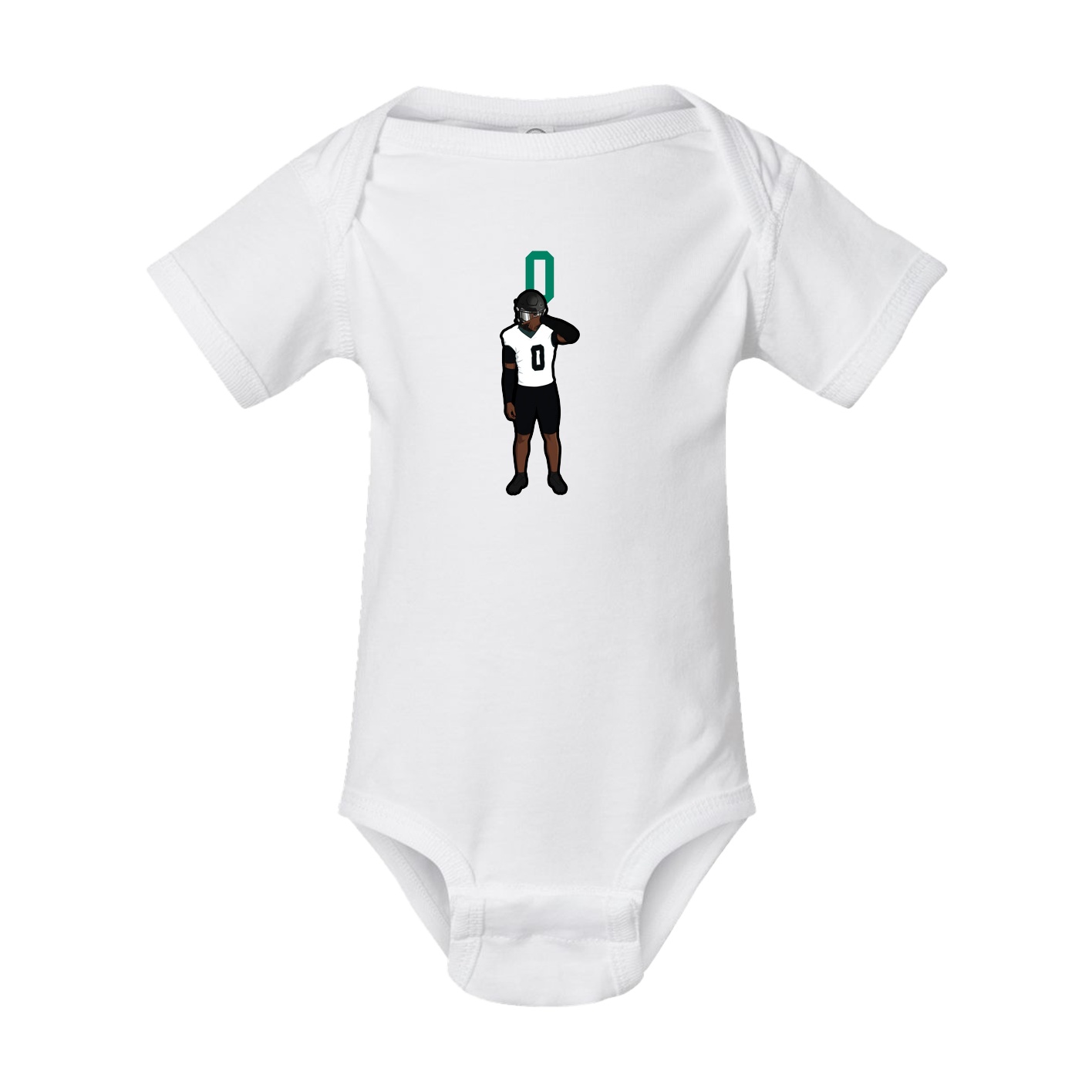Baby Onesie — Number Top in White