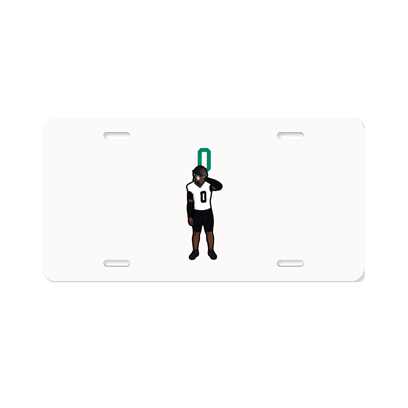 License Plate — Number Top in Classic
