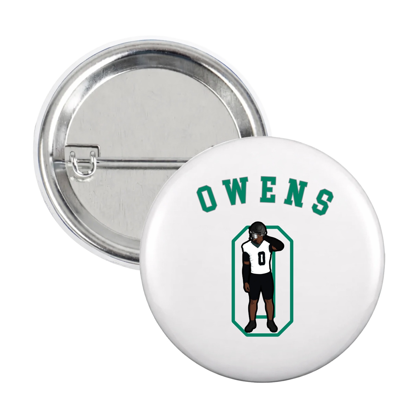 Game Day Button — Shirsey Arch in White