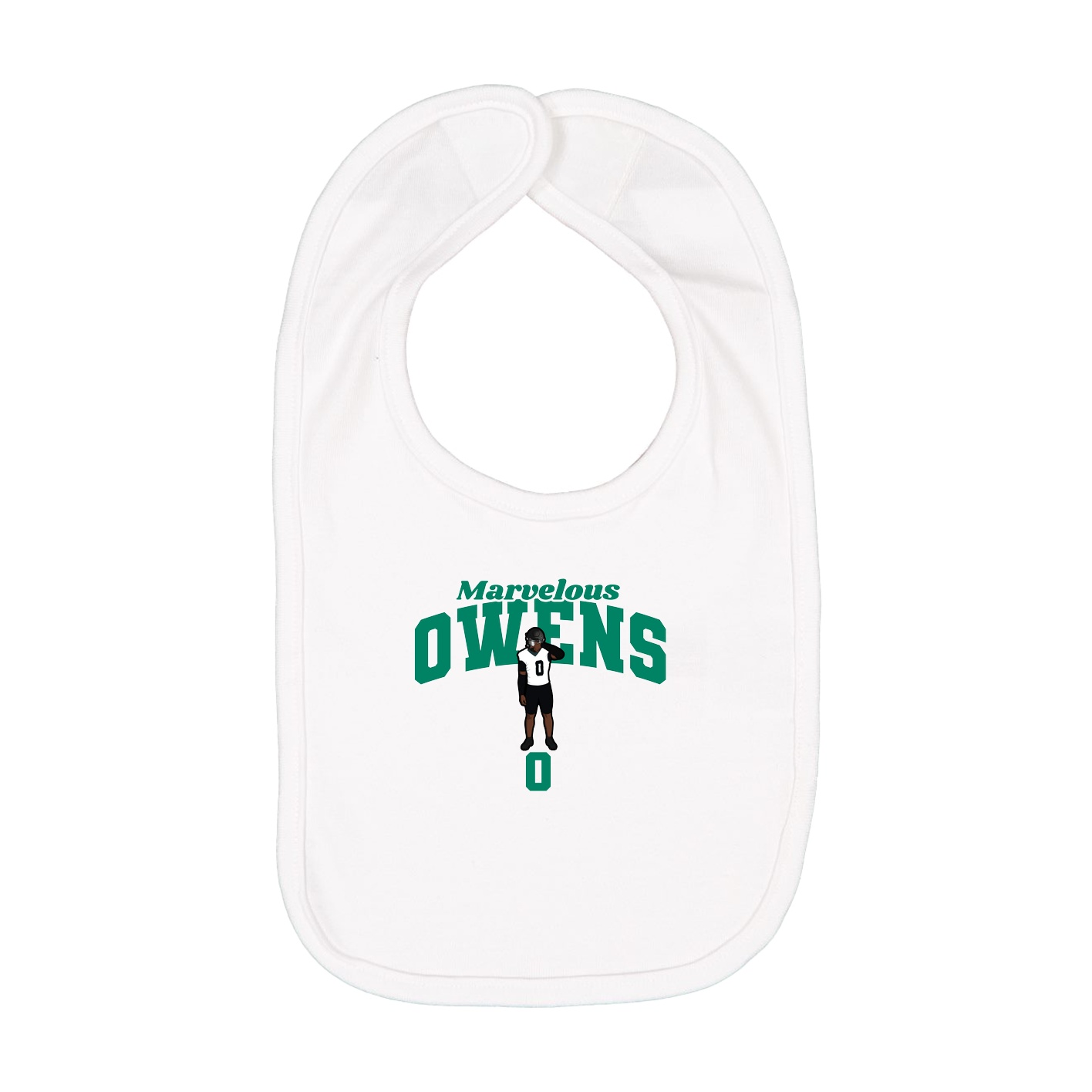 Infant Bib — Signature Arch in White