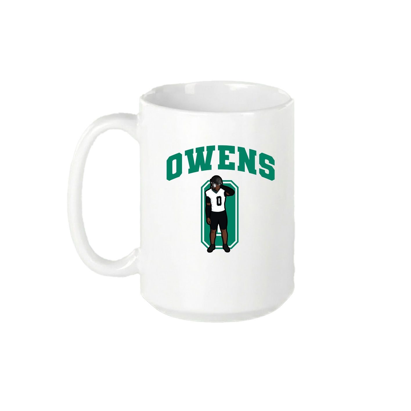 15oz Coffee Mug — Number in White