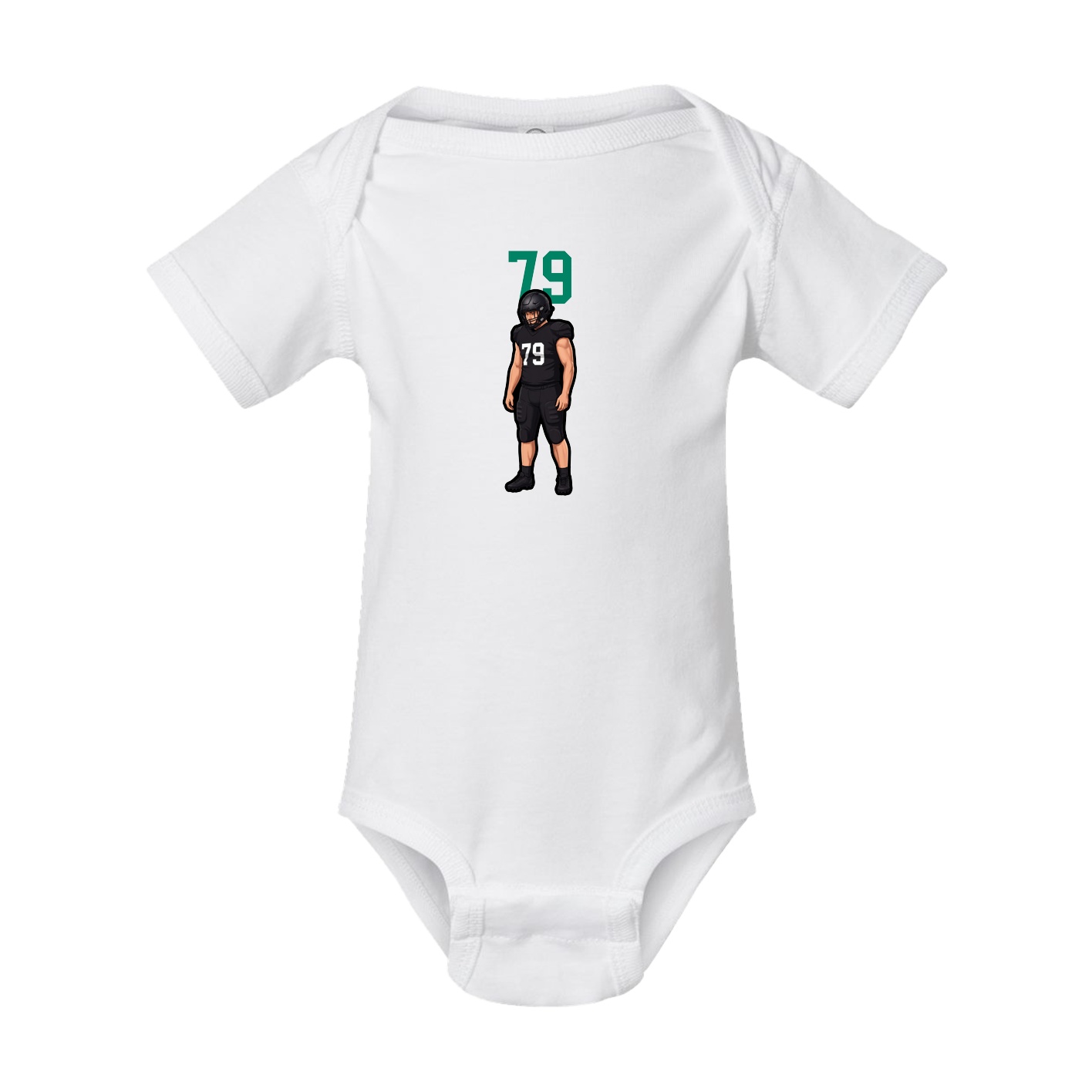 Baby Onesie — Number Top in White