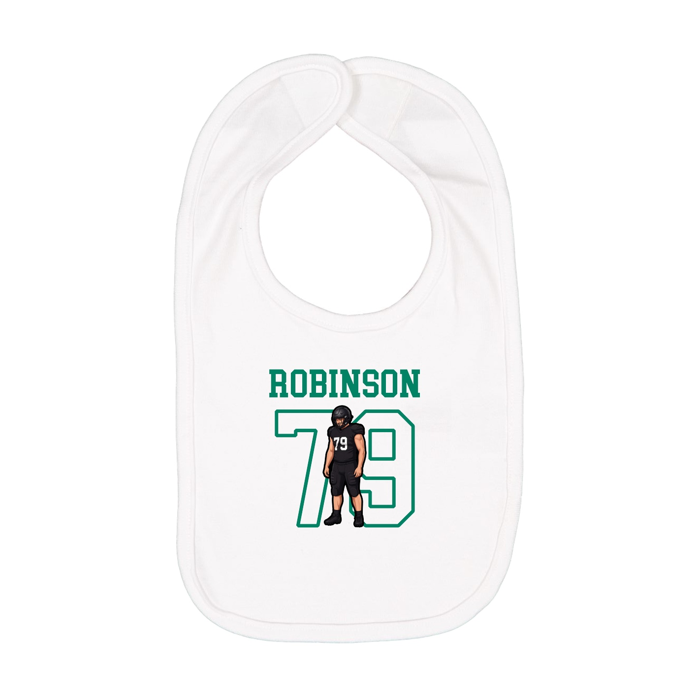 Infant Bib — Shirsey in White