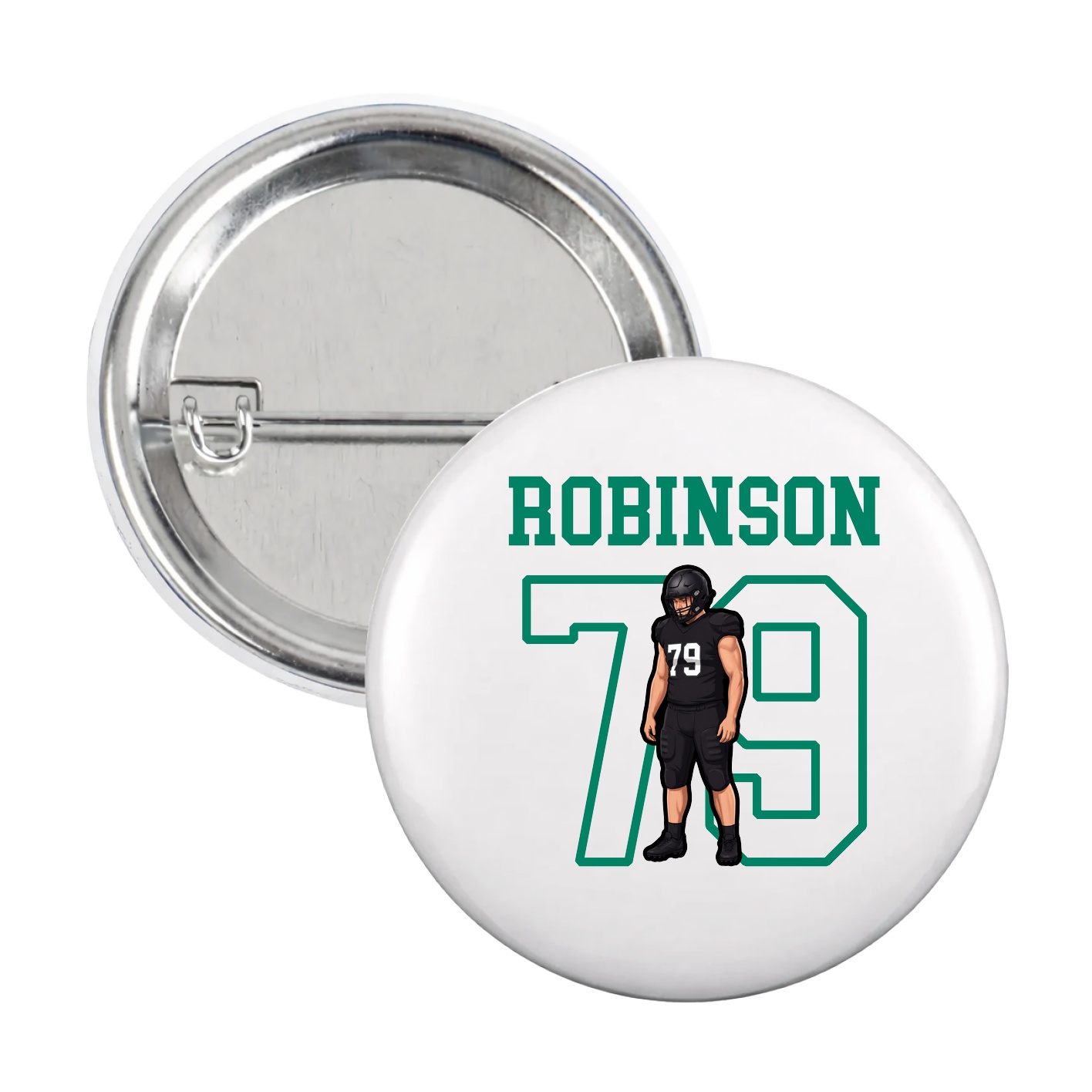 Game Day Button — Shirsey in White