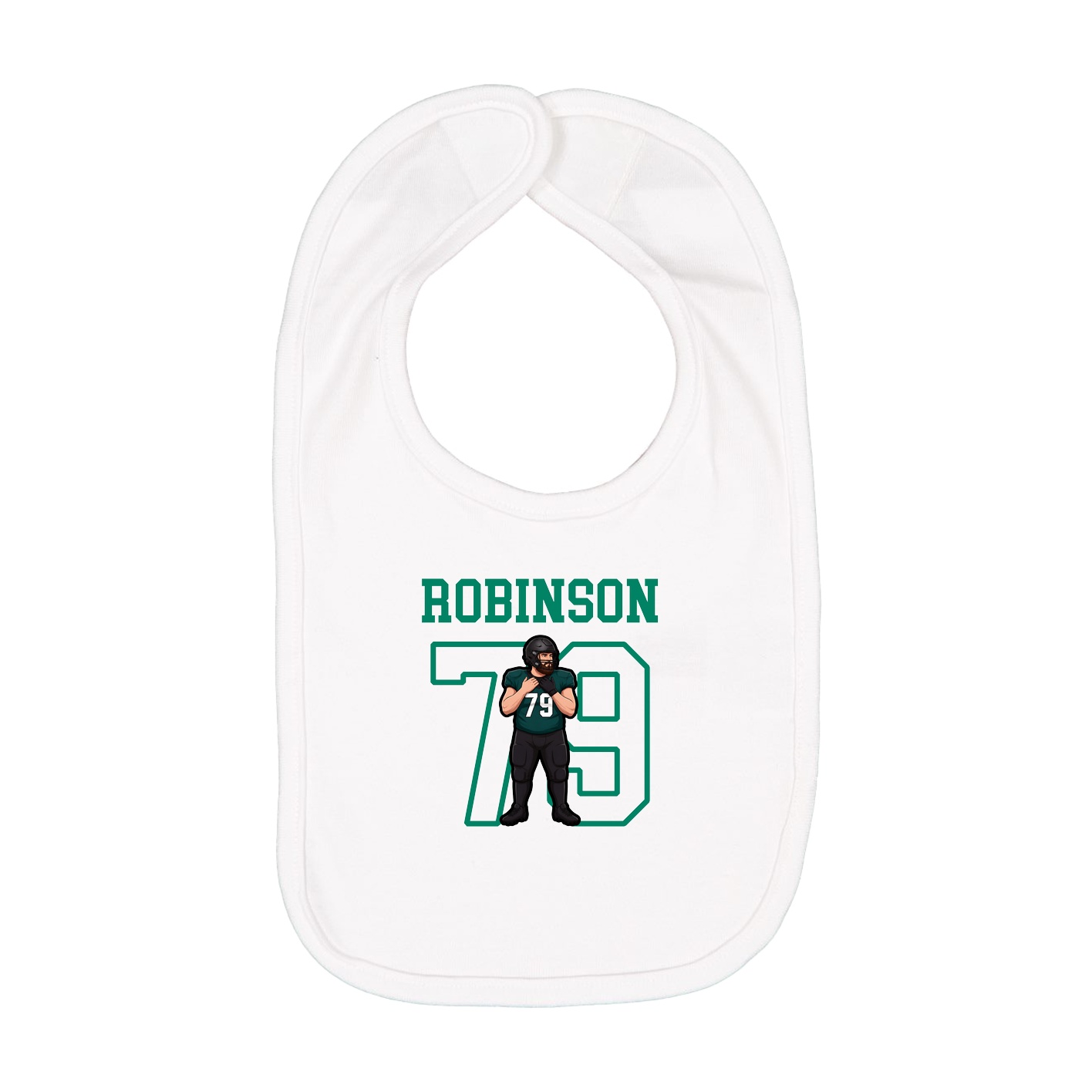 Infant Bib — Shirsey in White