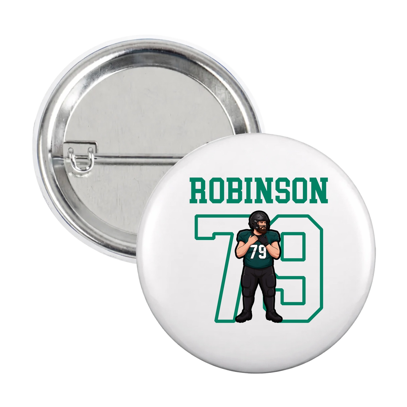 Game Day Button — Shirsey in White