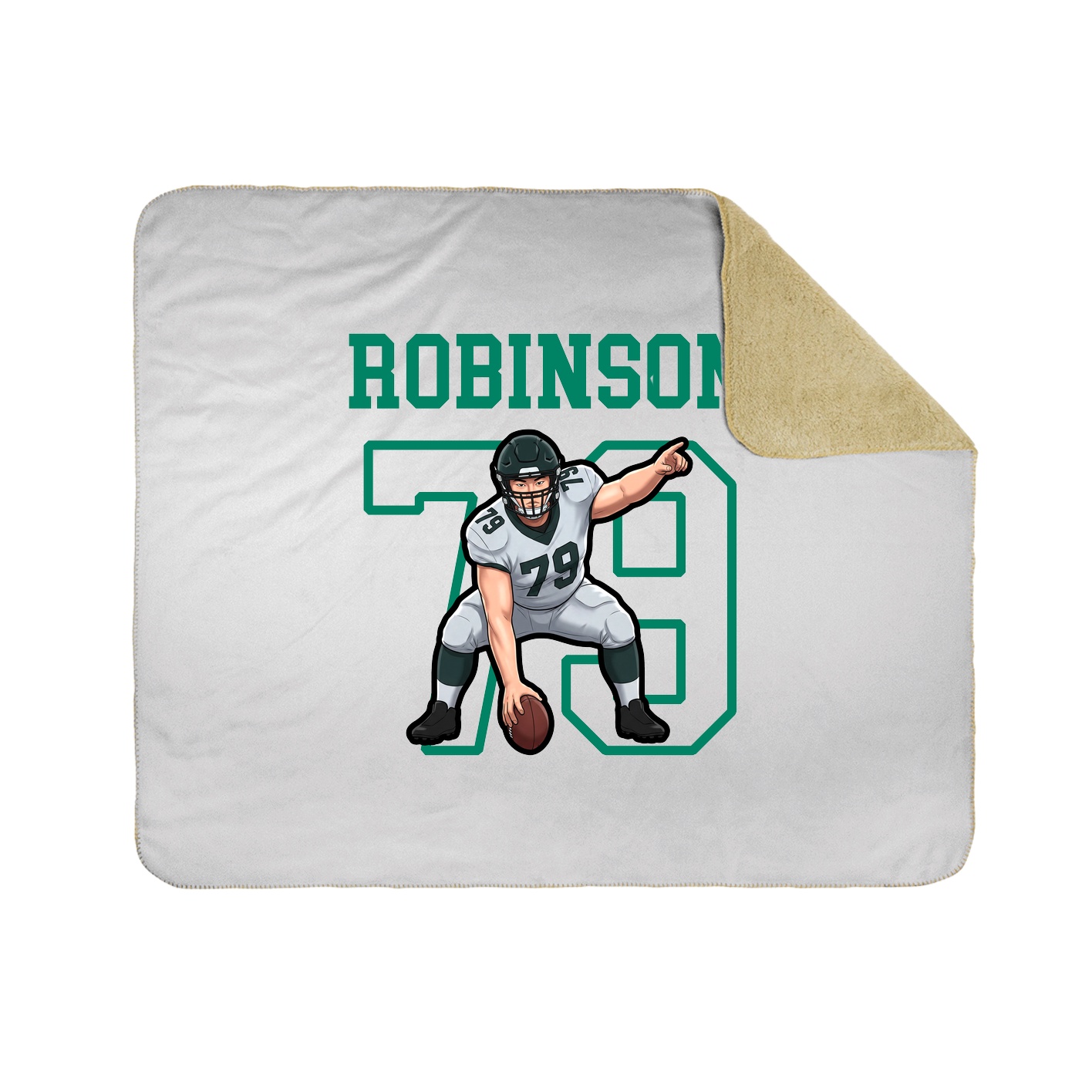 Throw Blanket — Shirsey in White