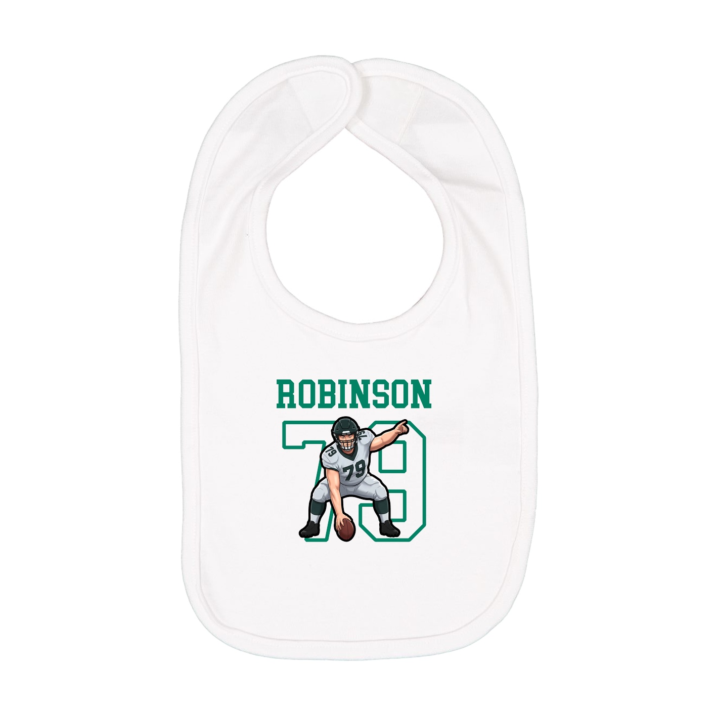 Infant Bib — Shirsey in White