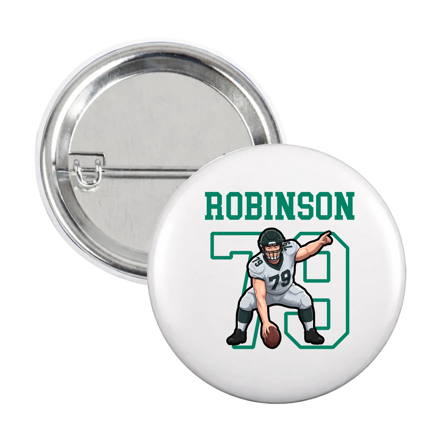 Game Day Button — Shirsey in White