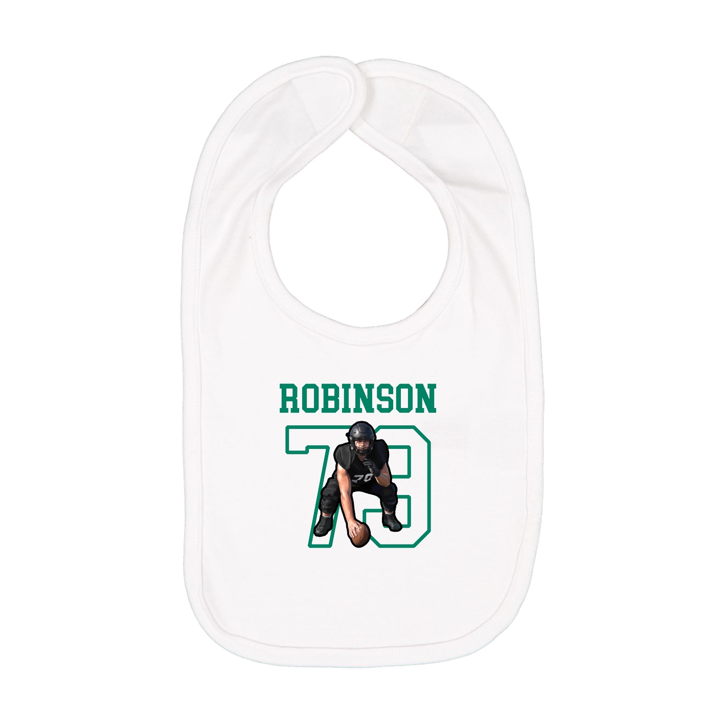 Infant Bib — Shirsey in White