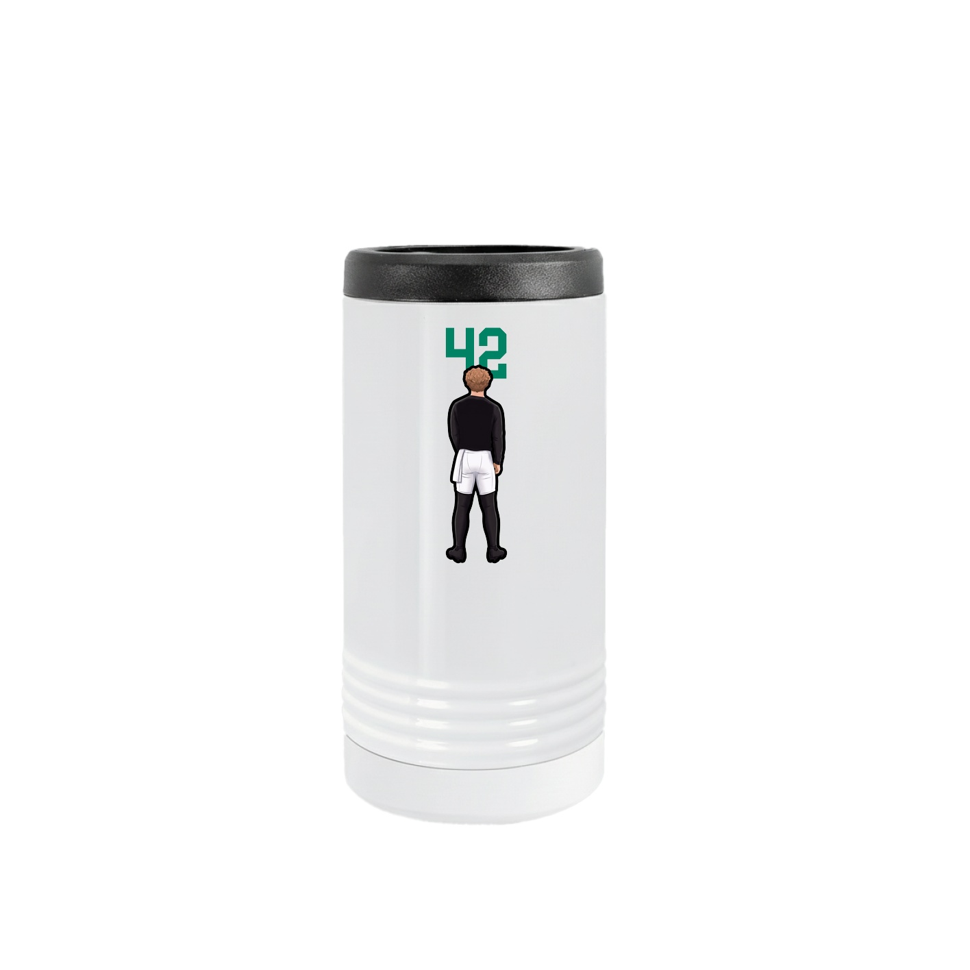Slim Beverage Holder — Number Top in White