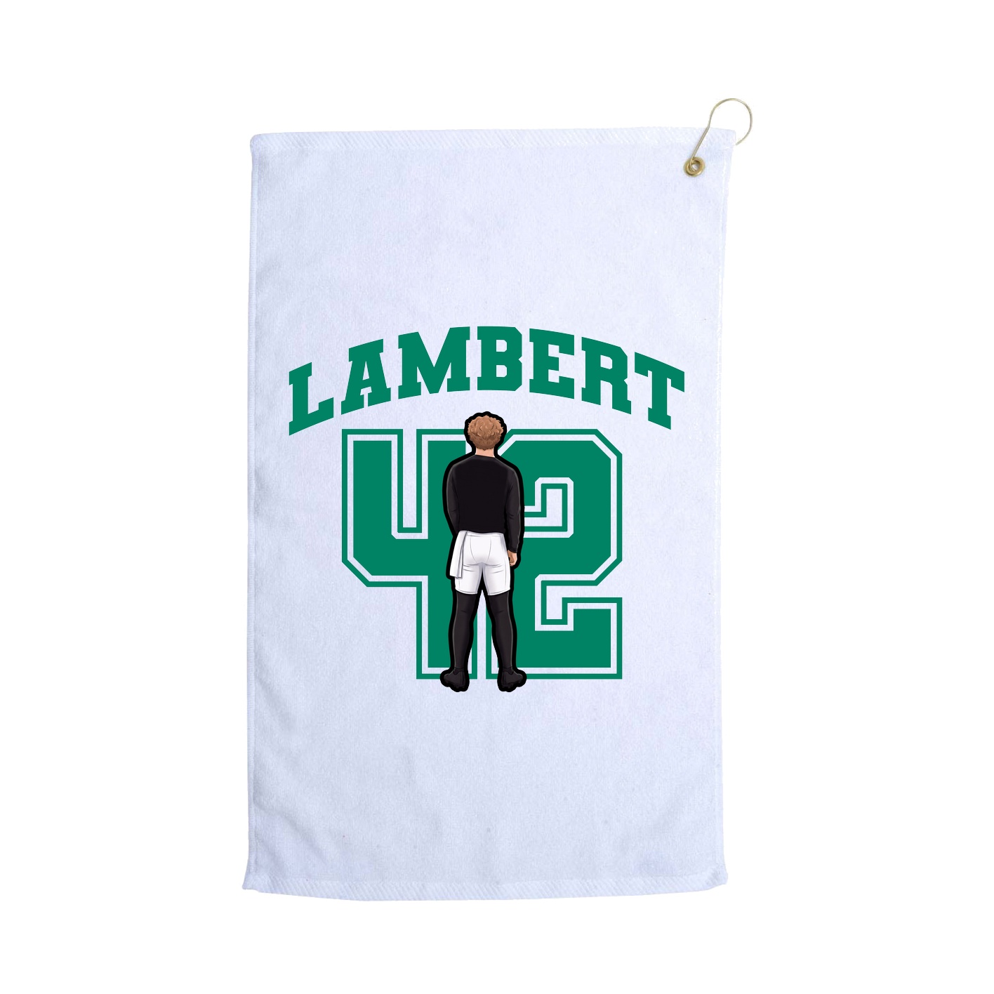 Golf Towel — Number in White