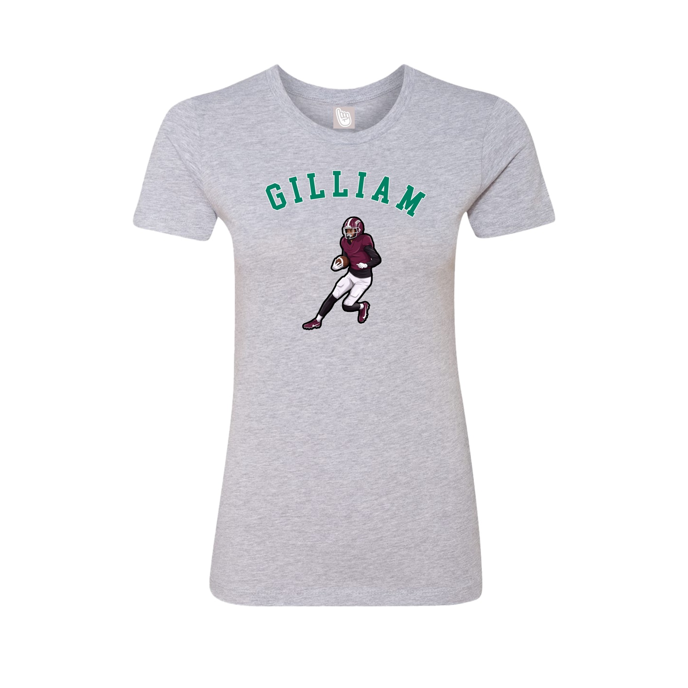 Fitted Women's Tee — Shirsey Arch in Grey