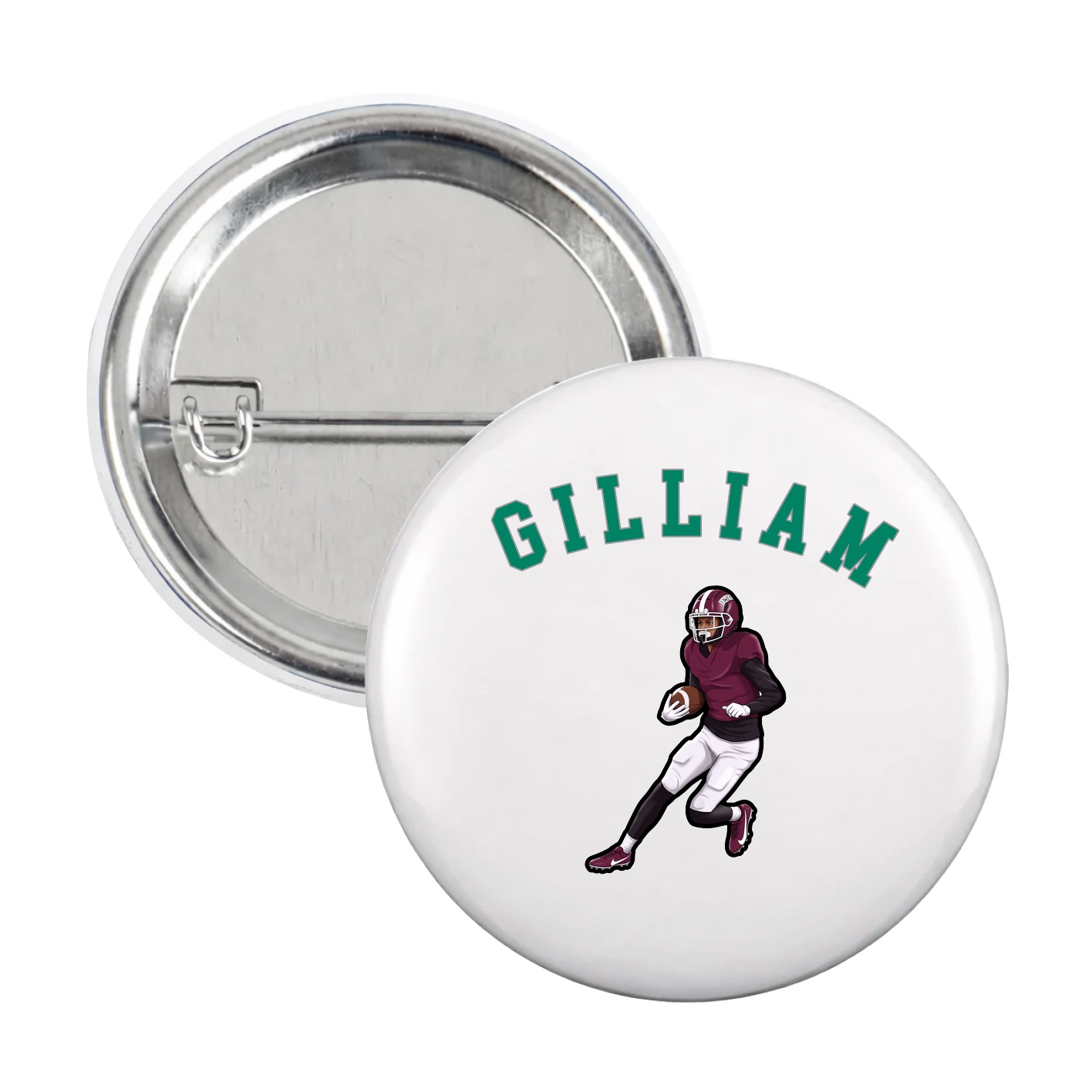 Game Day Button — Shirsey Arch in White