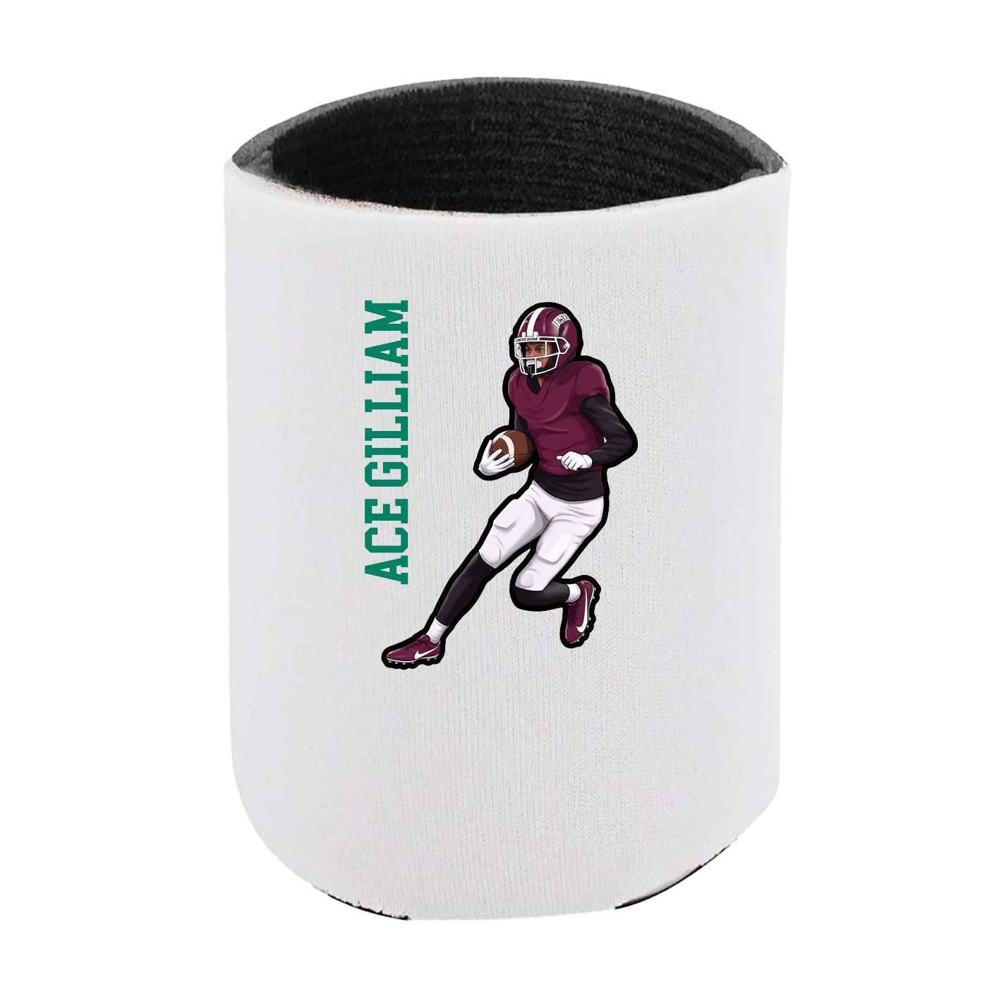 Can Holder — Name Vertical in White