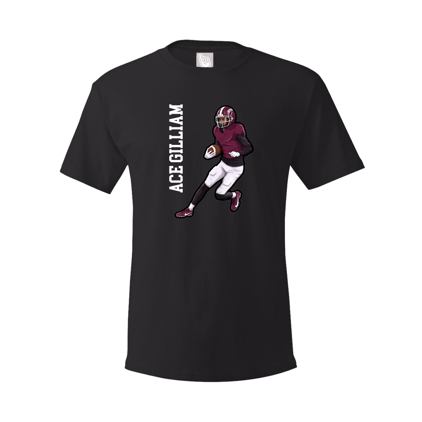 Tee — Name Vertical in Black