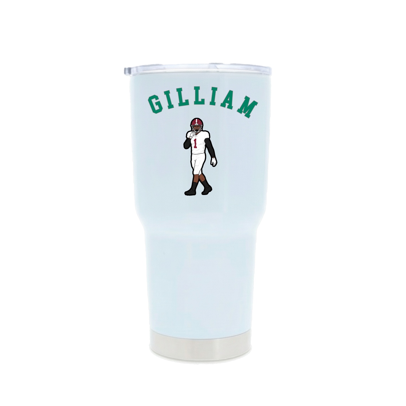 30oz Stainless Steel Tumbler — Shirsey Arch in White