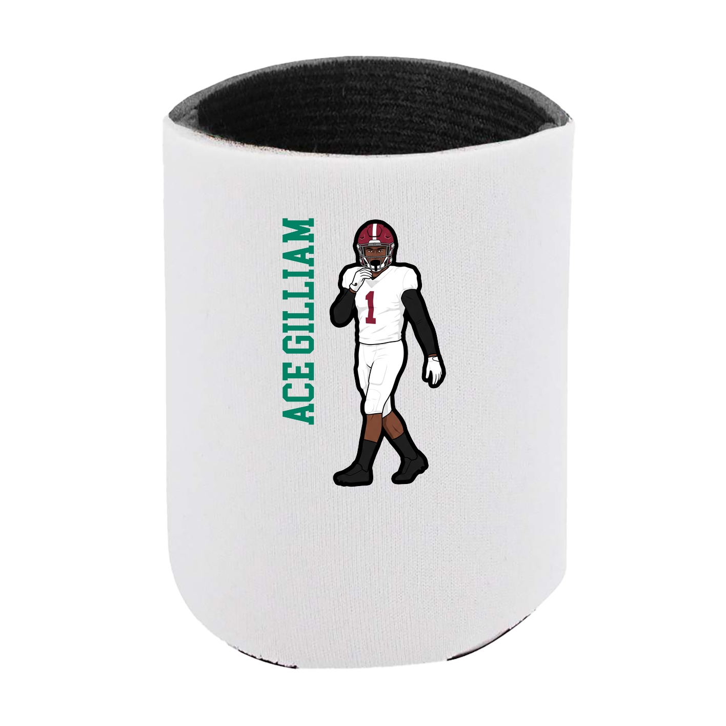 Can Holder — Name Vertical in White