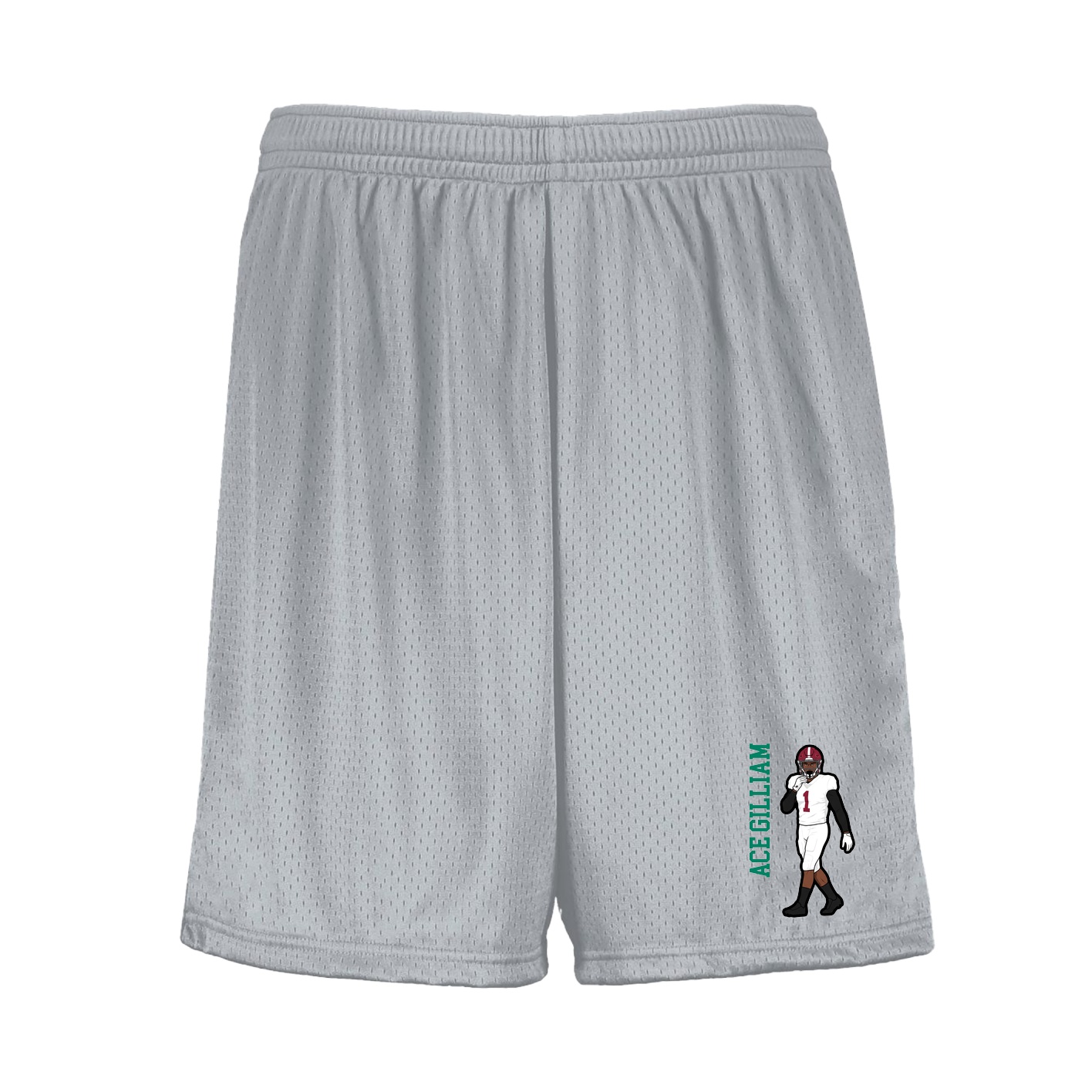 Shorts — Name Vertical in Silver