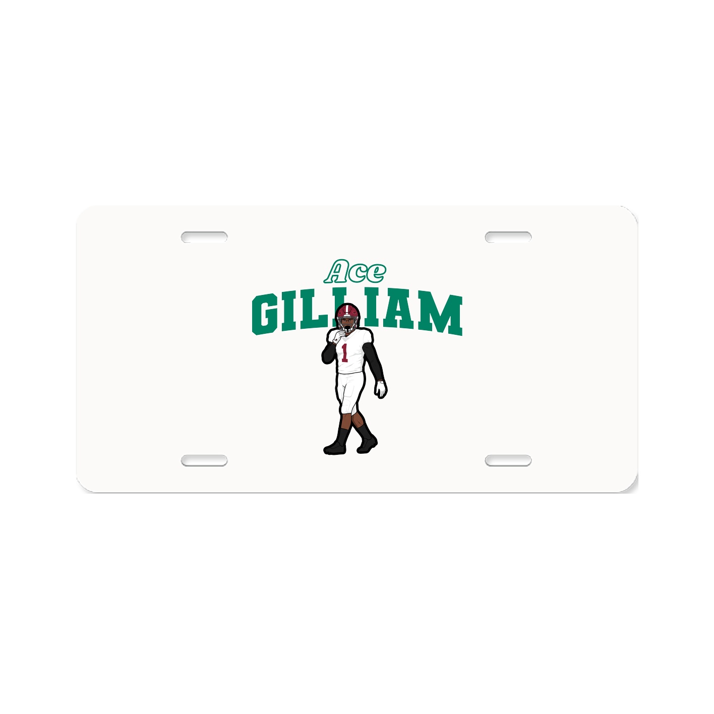 License Plate — Name Arch in Classic