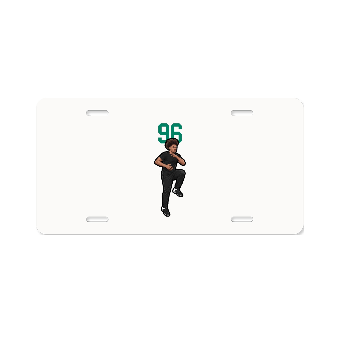 License Plate — Number Top in Classic