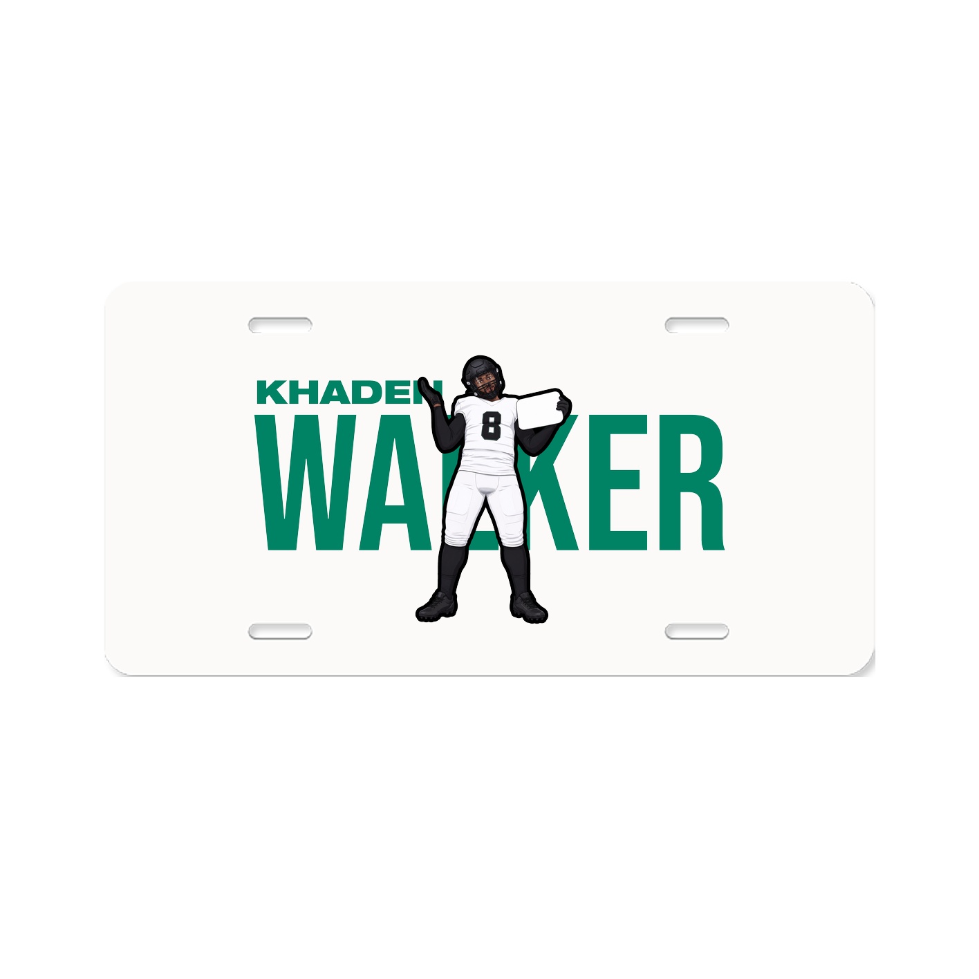 License Plate — Player Name in Classic
