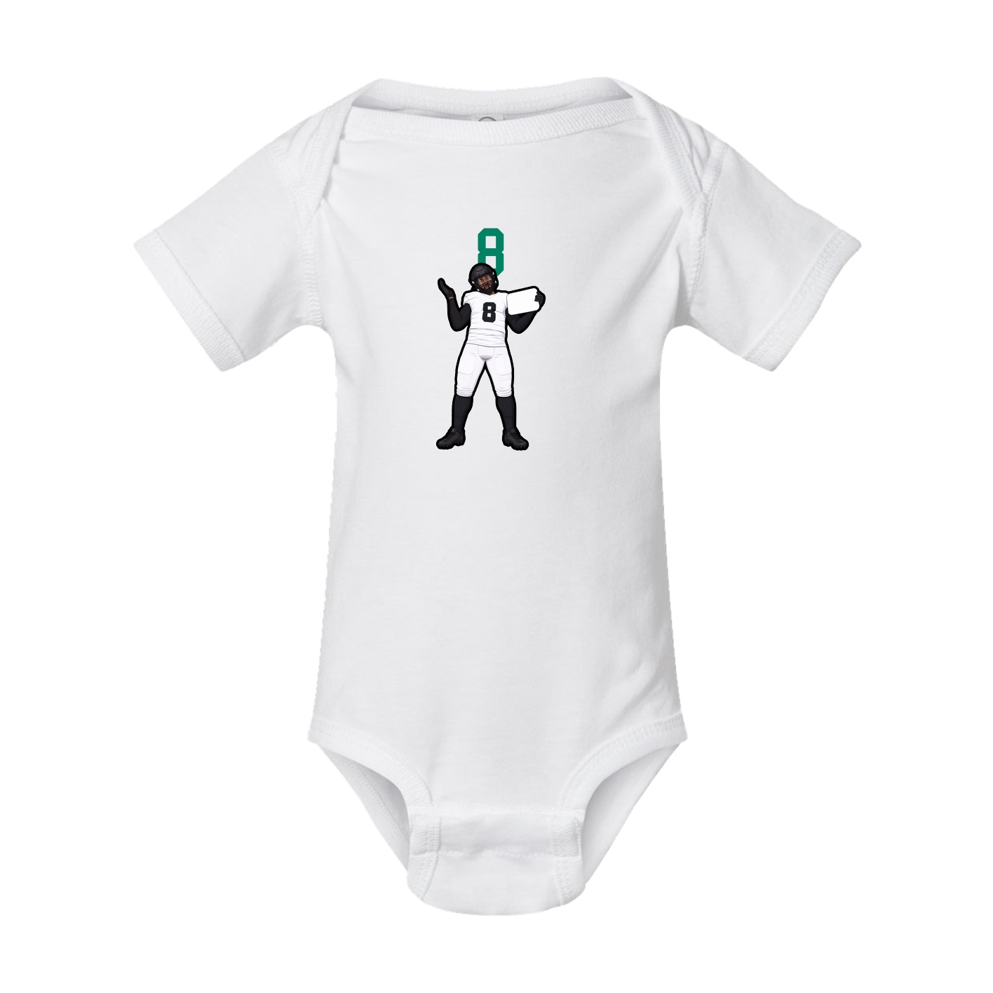 Baby Onesie — Number Top in White