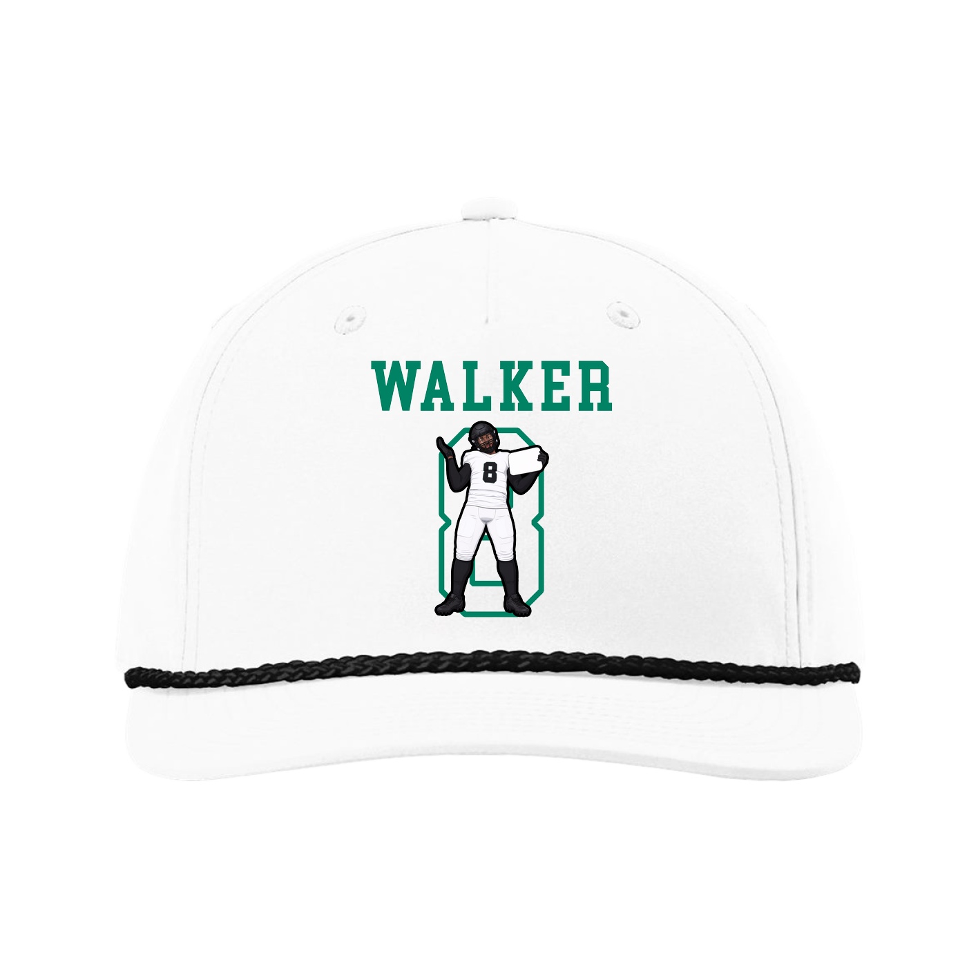 Five-Panel Classic Rope Cap — Shirsey in White
