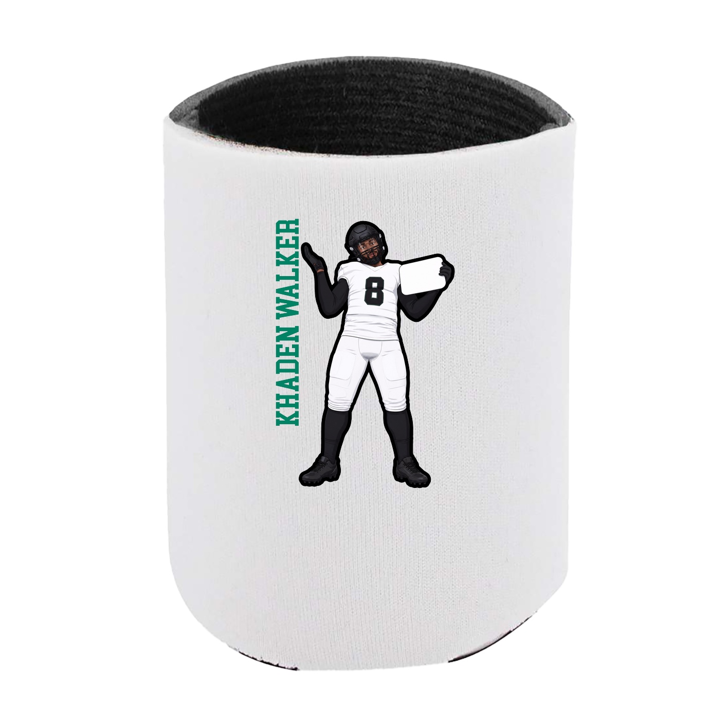 Can Holder — Name Vertical in White