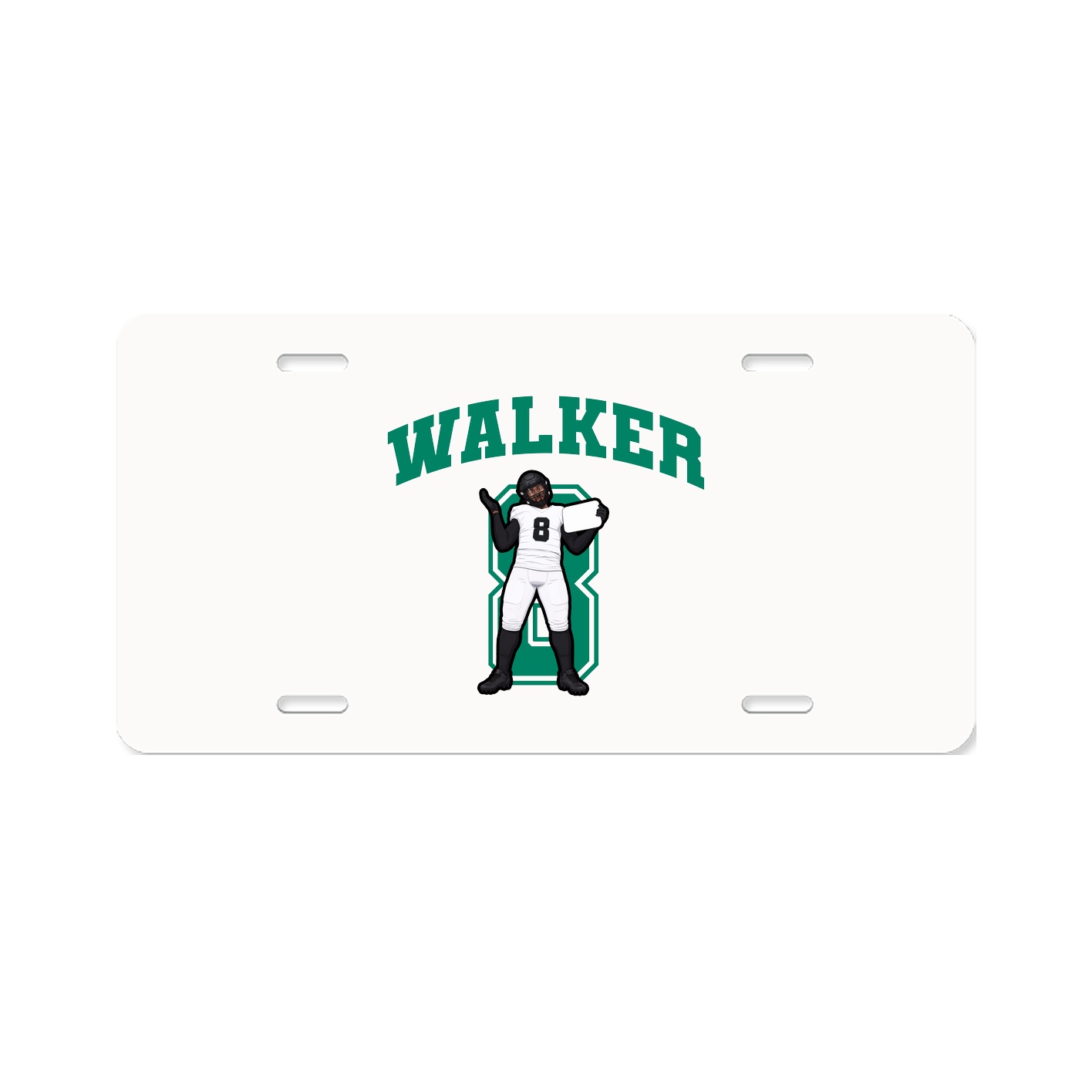 License Plate — Number in Classic
