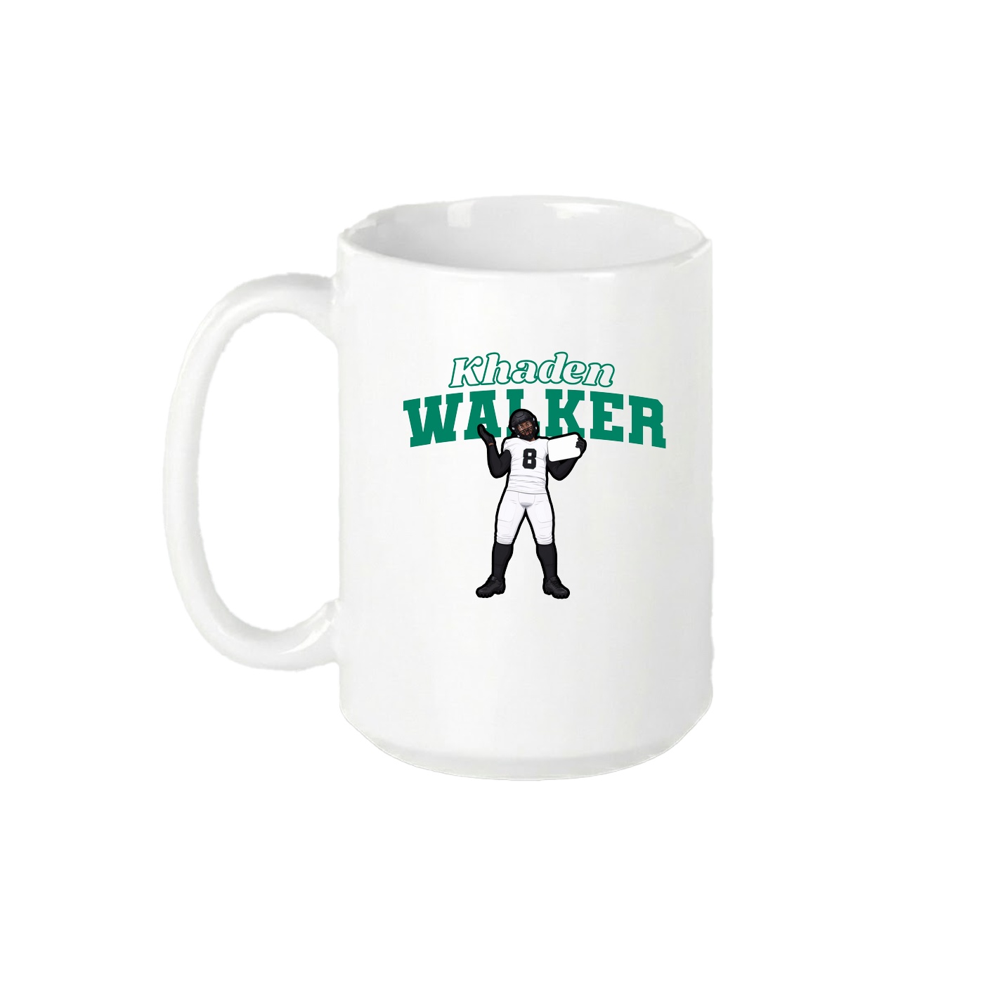 15oz Coffee Mug — Name Arch in White