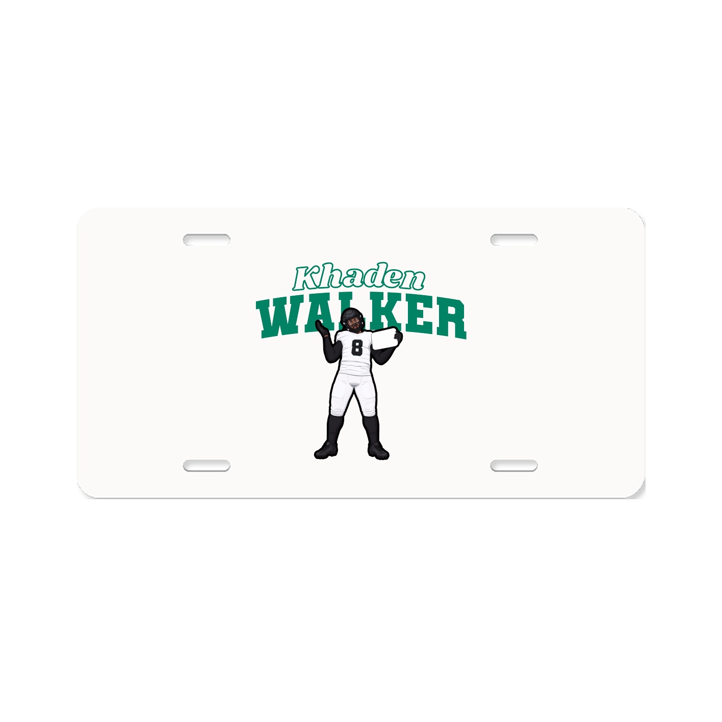 License Plate — Name Arch in Classic