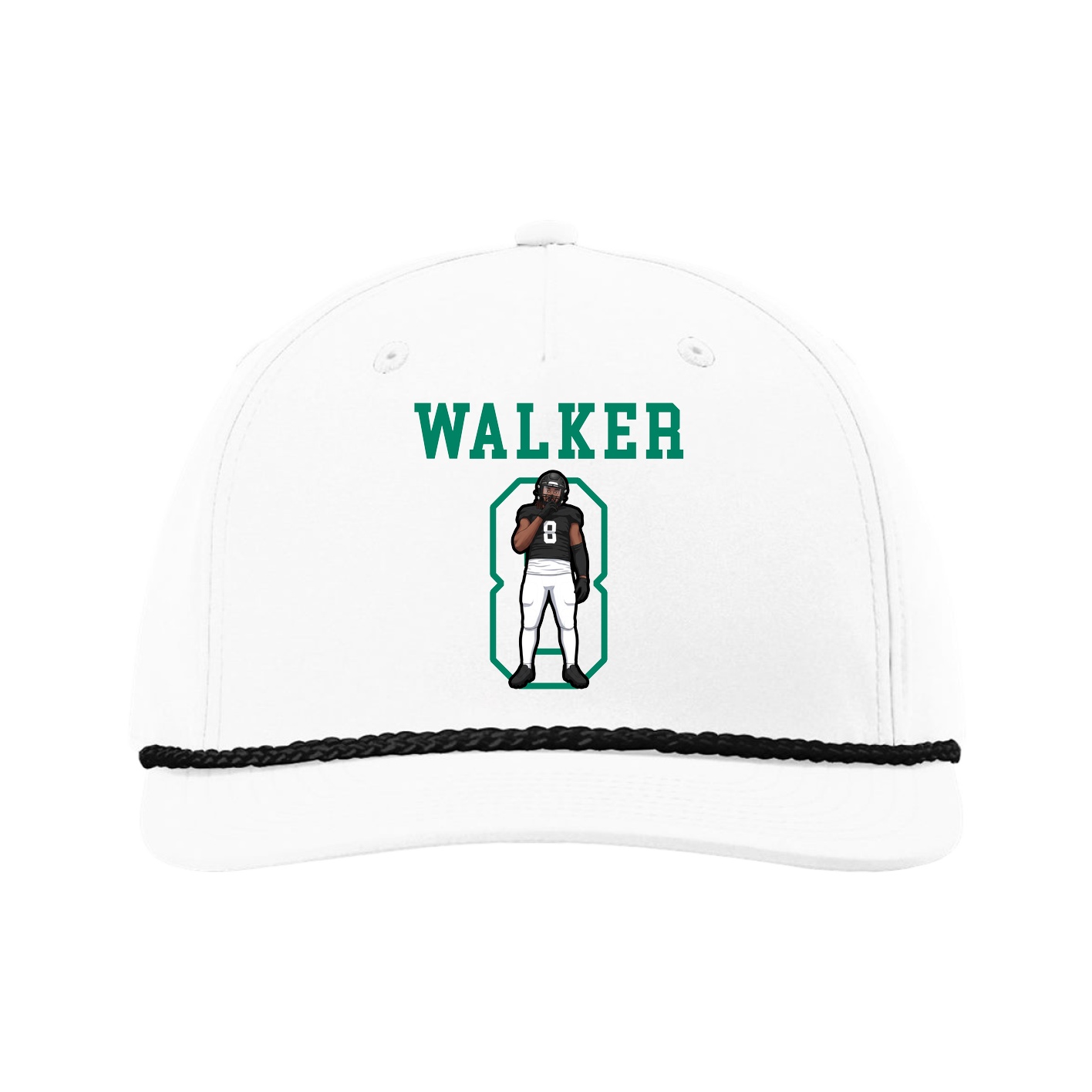 Five-Panel Classic Rope Cap — Shirsey in White