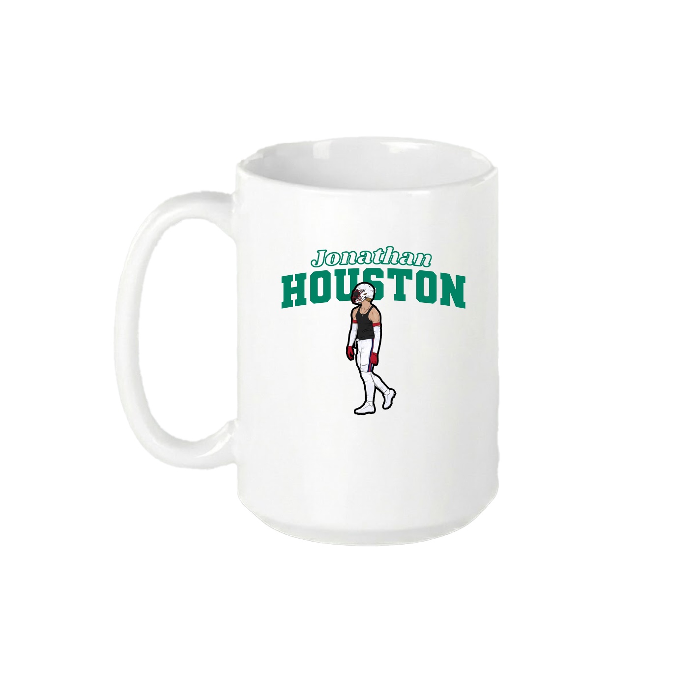 15oz Coffee Mug — Name Arch in White