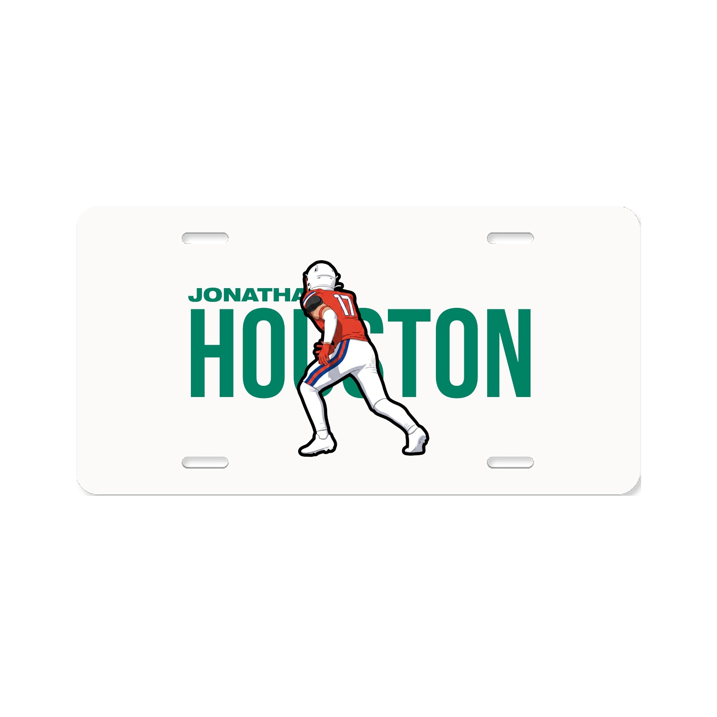 License Plate — Player Name in Classic