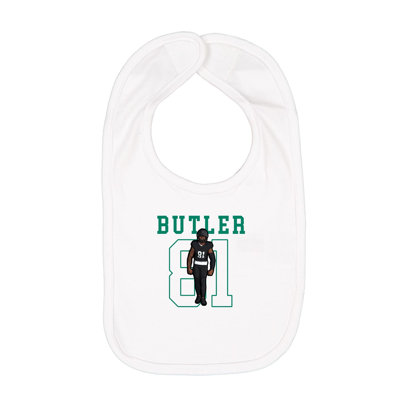 Infant Bib — Shirsey in White