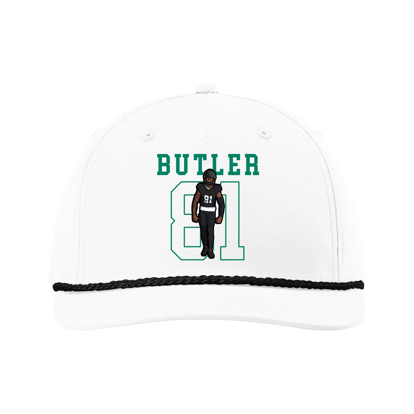 Five-Panel Classic Rope Cap — Shirsey in White