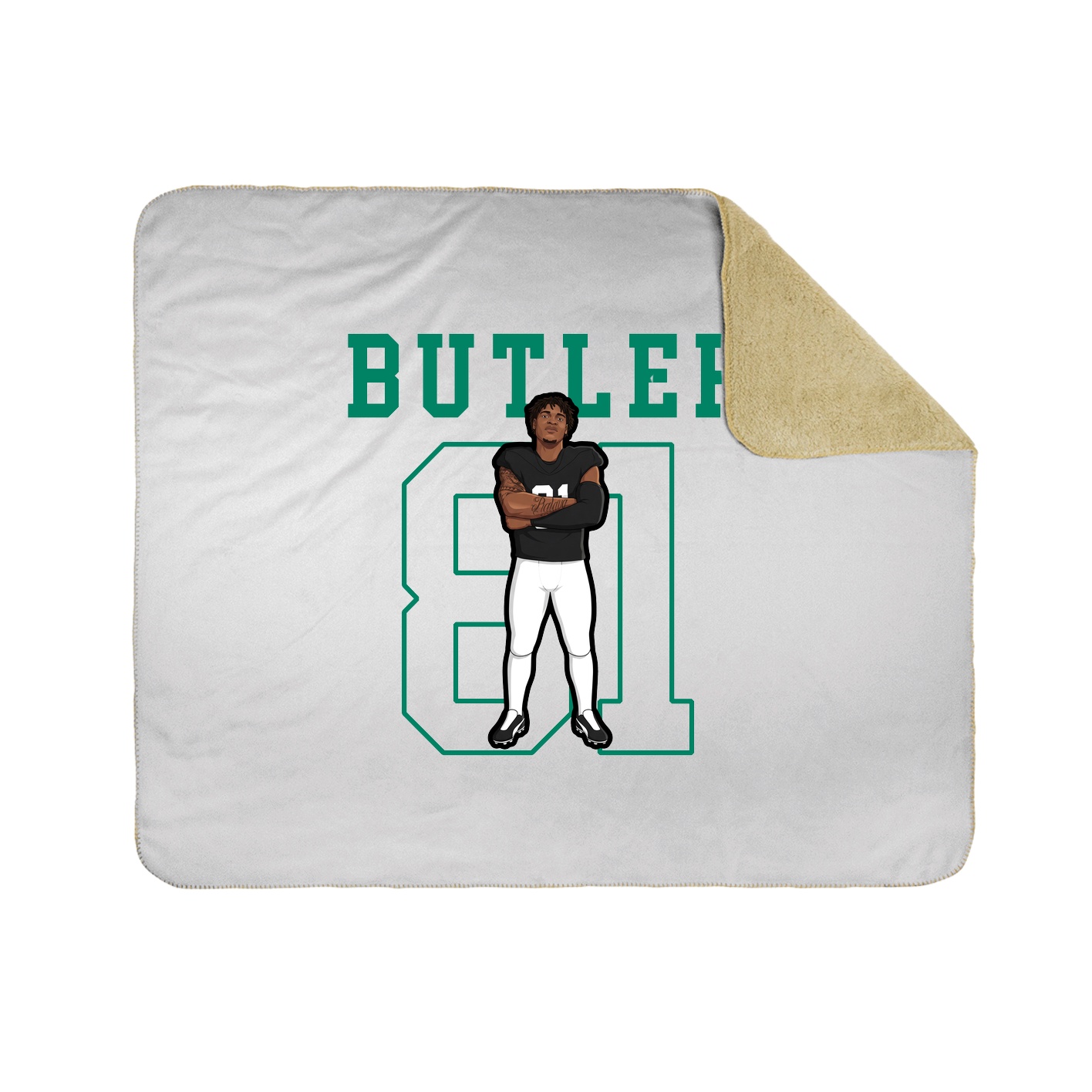 Throw Blanket — Shirsey in White