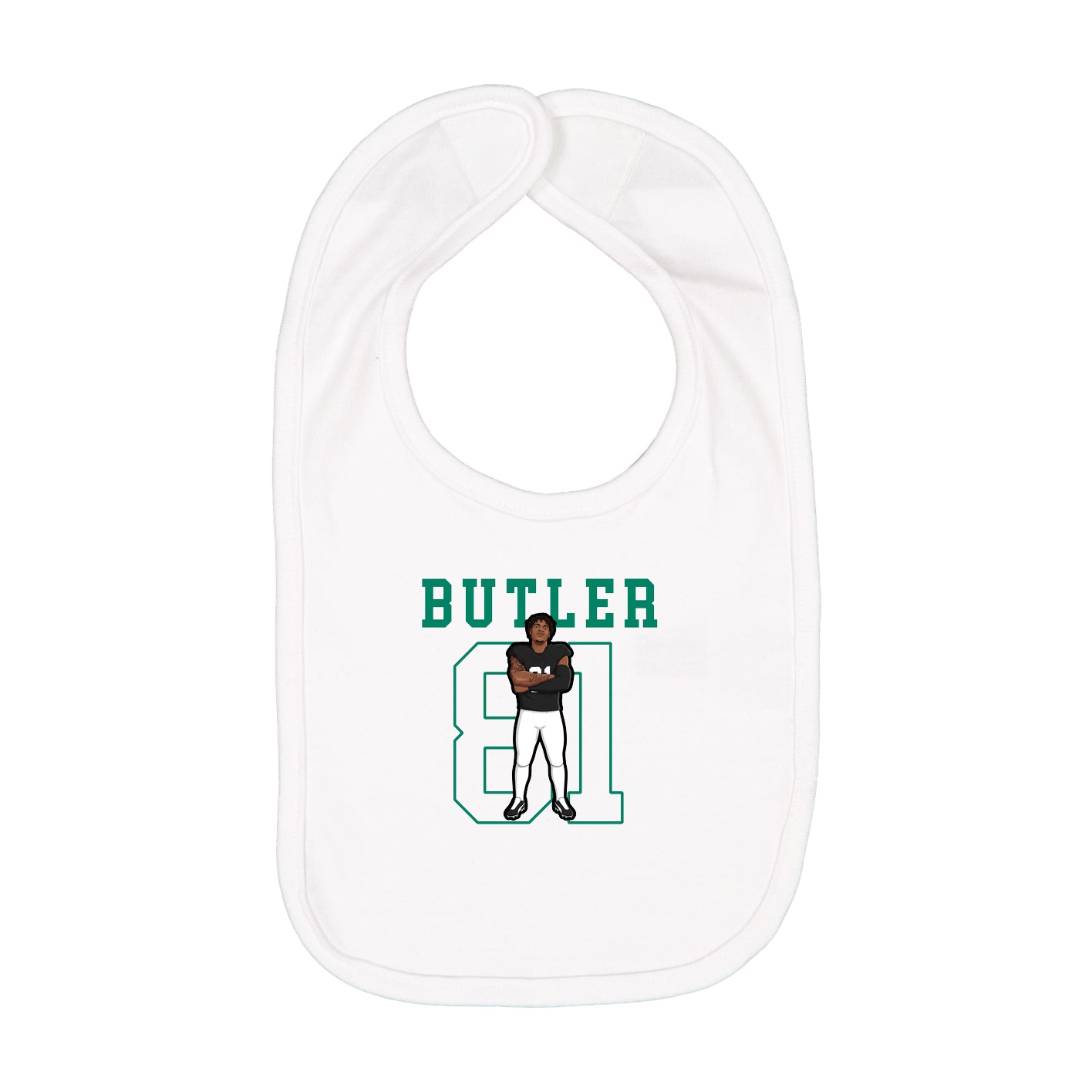 Infant Bib — Shirsey in White