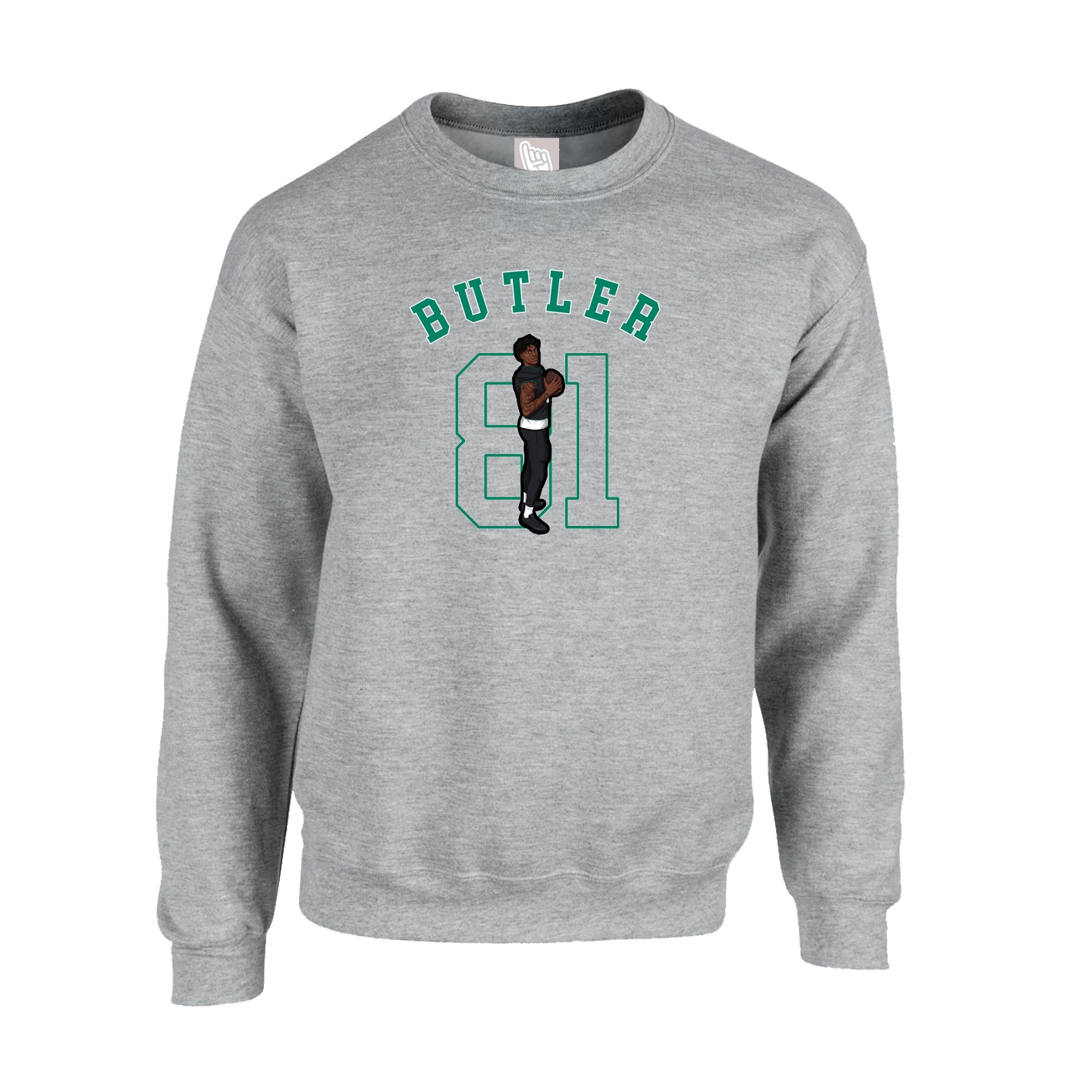 Fleece Crew — Shirsey Arch in Grey