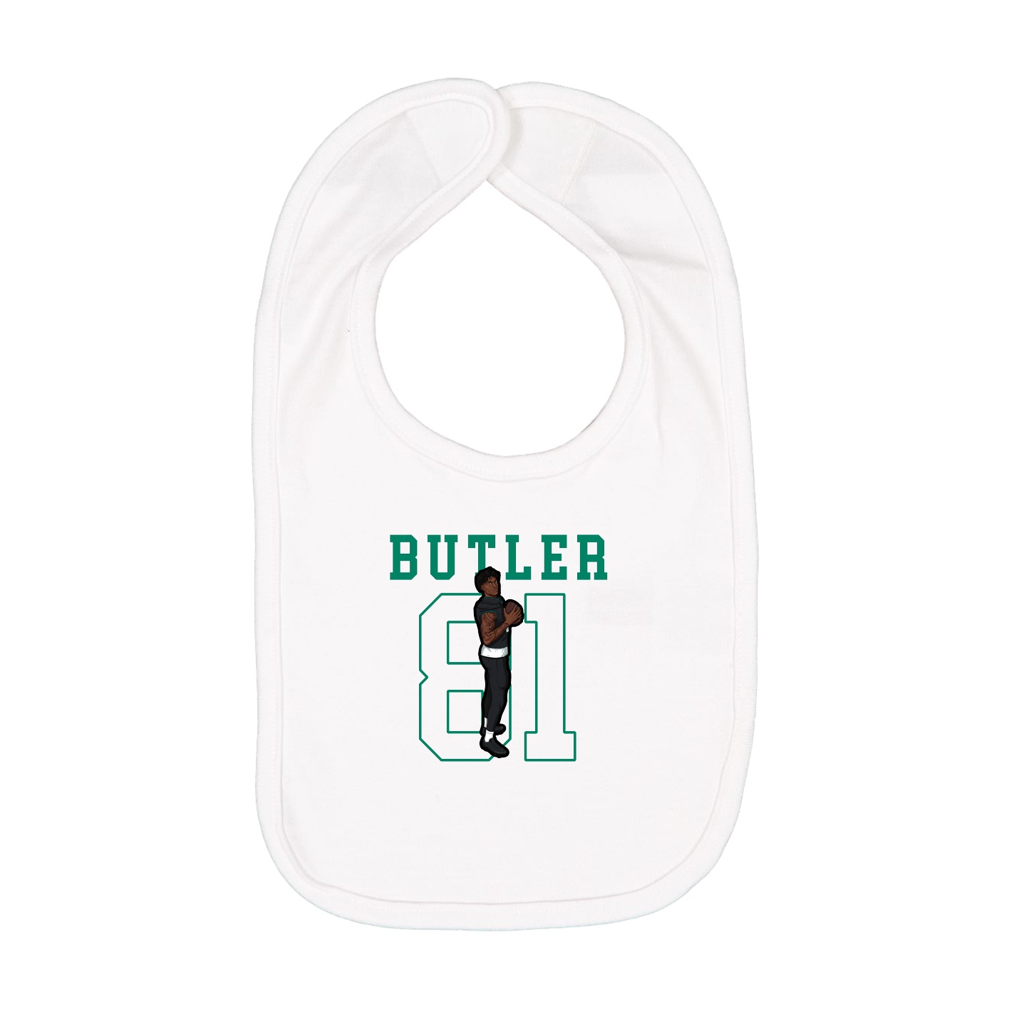 Infant Bib — Shirsey in White