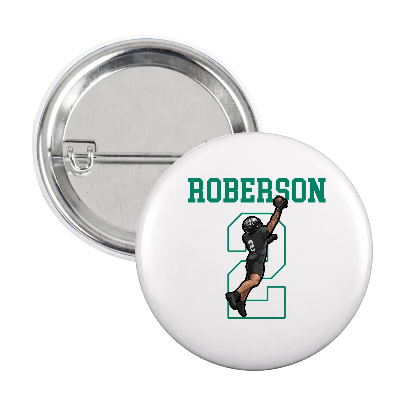Game Day Button — Shirsey in White