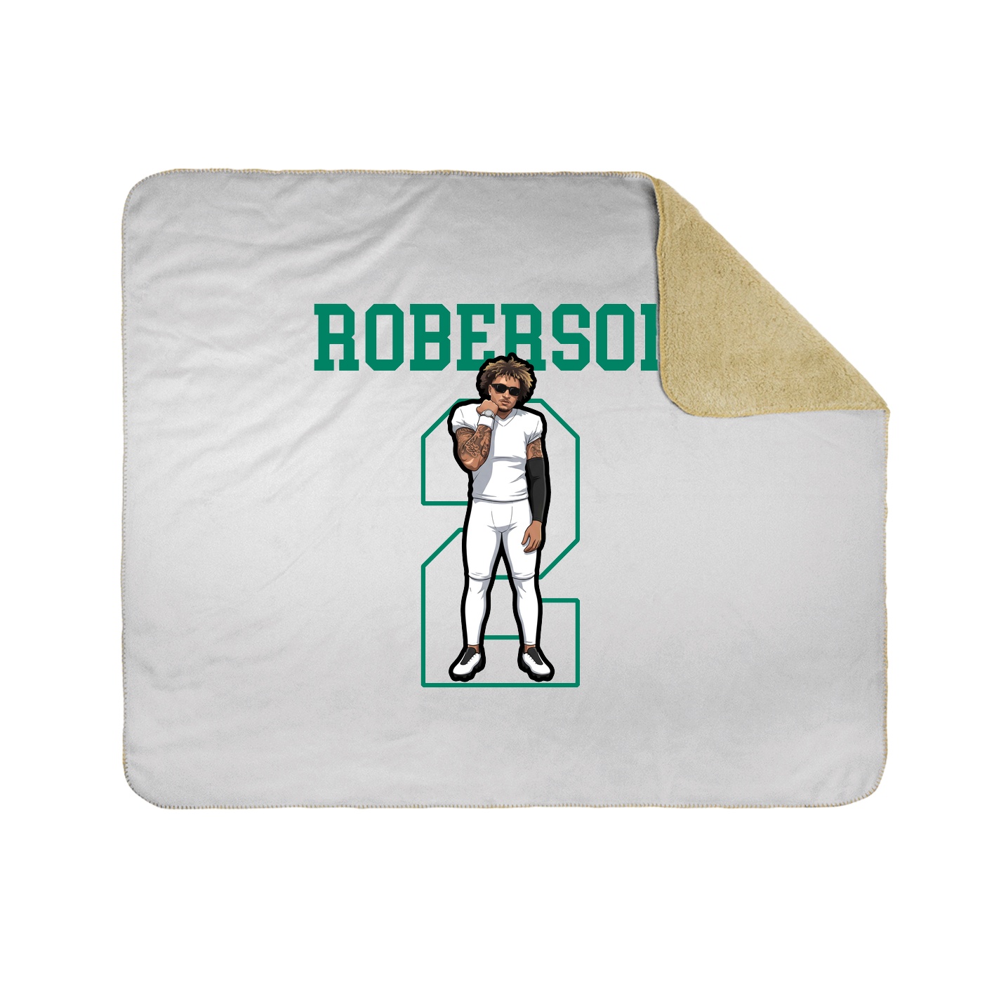 50x60 Sherpa Lined Throw Blanket