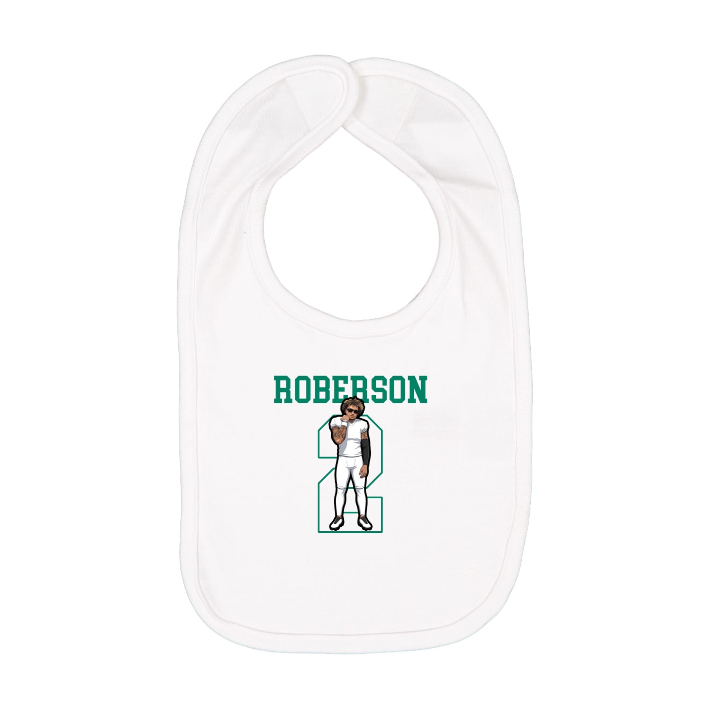 Infant Bib — Shirsey in White